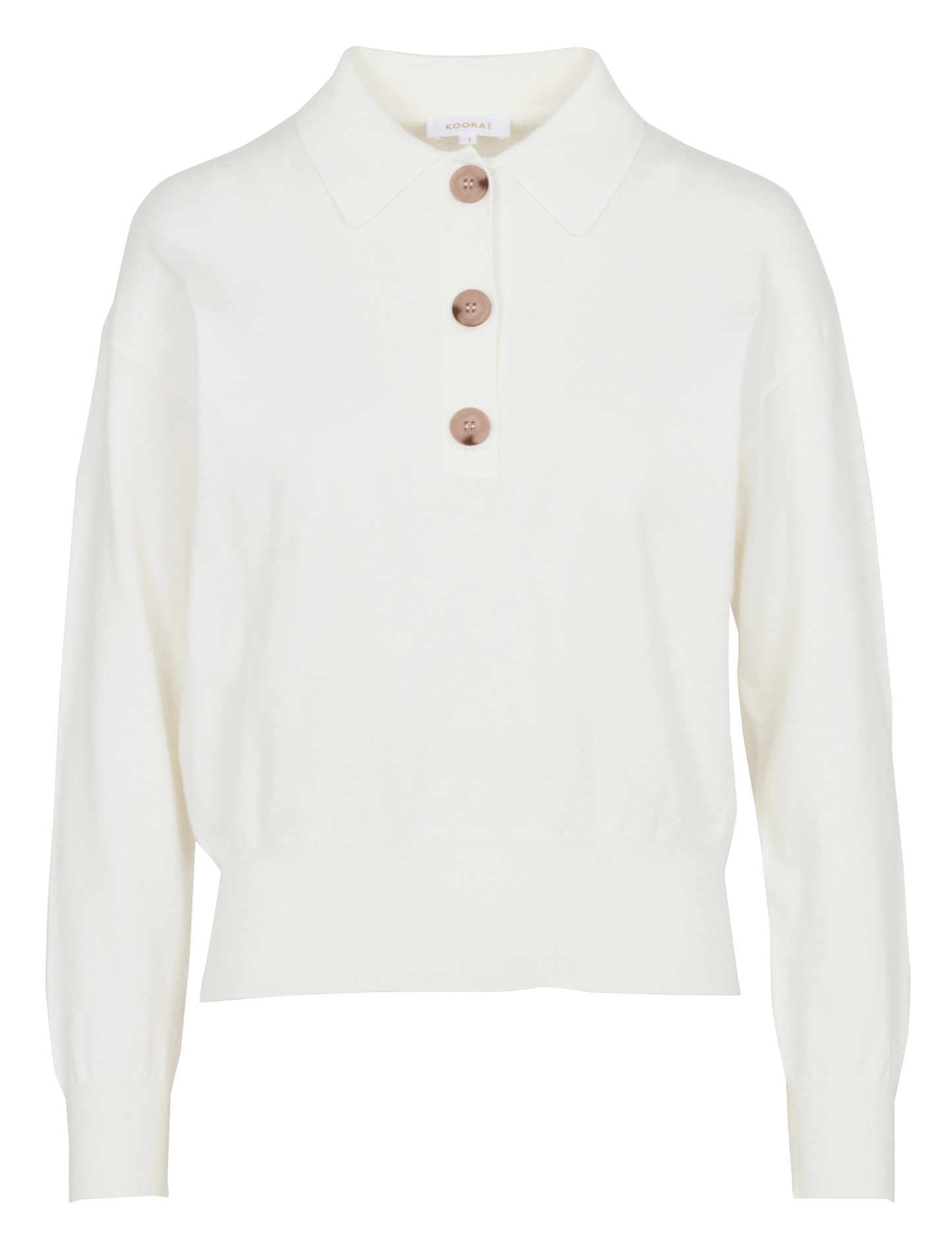 Rechte polo van tricot KOOKAI