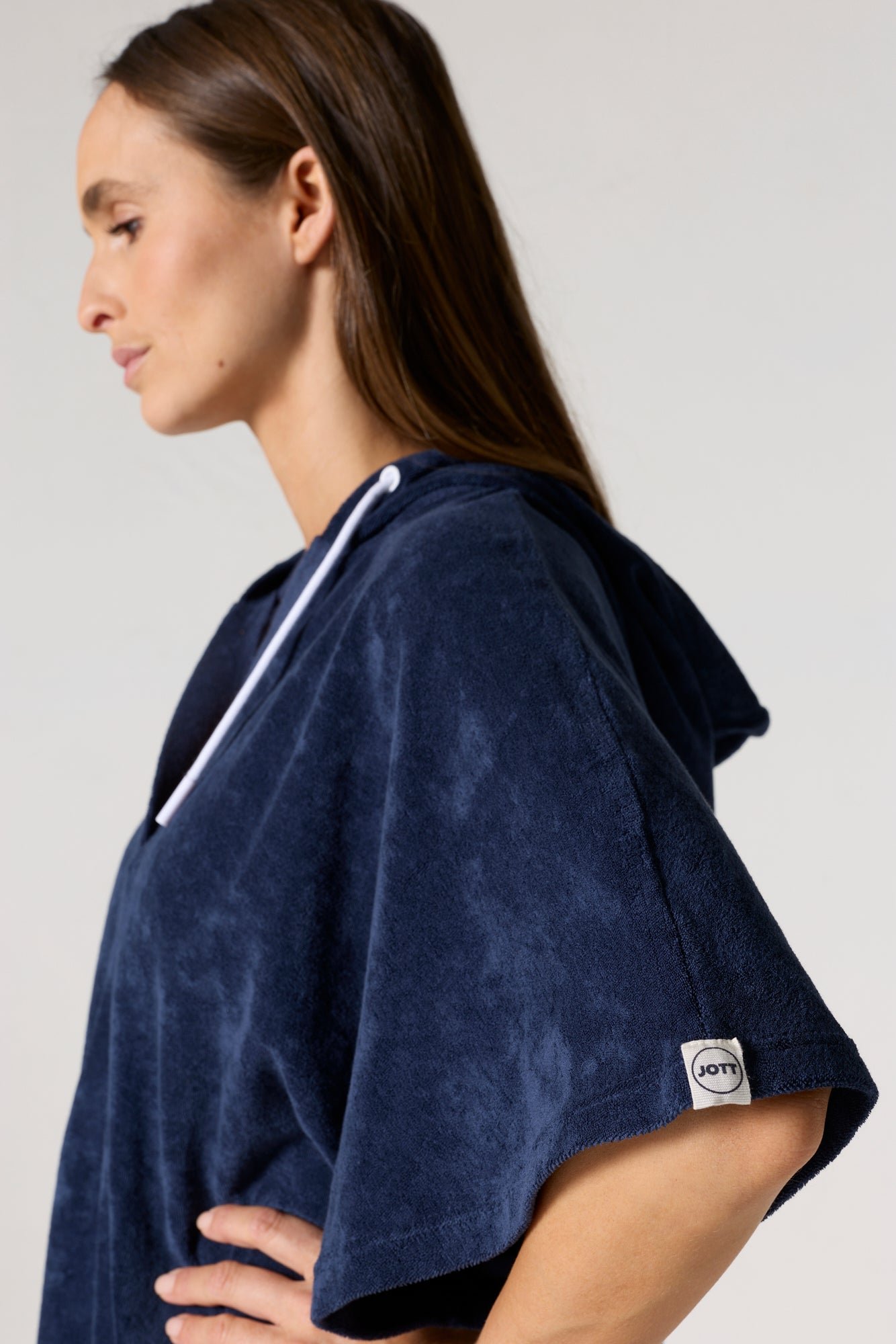 Robe éponge à capuche pearl JOTT Bleu