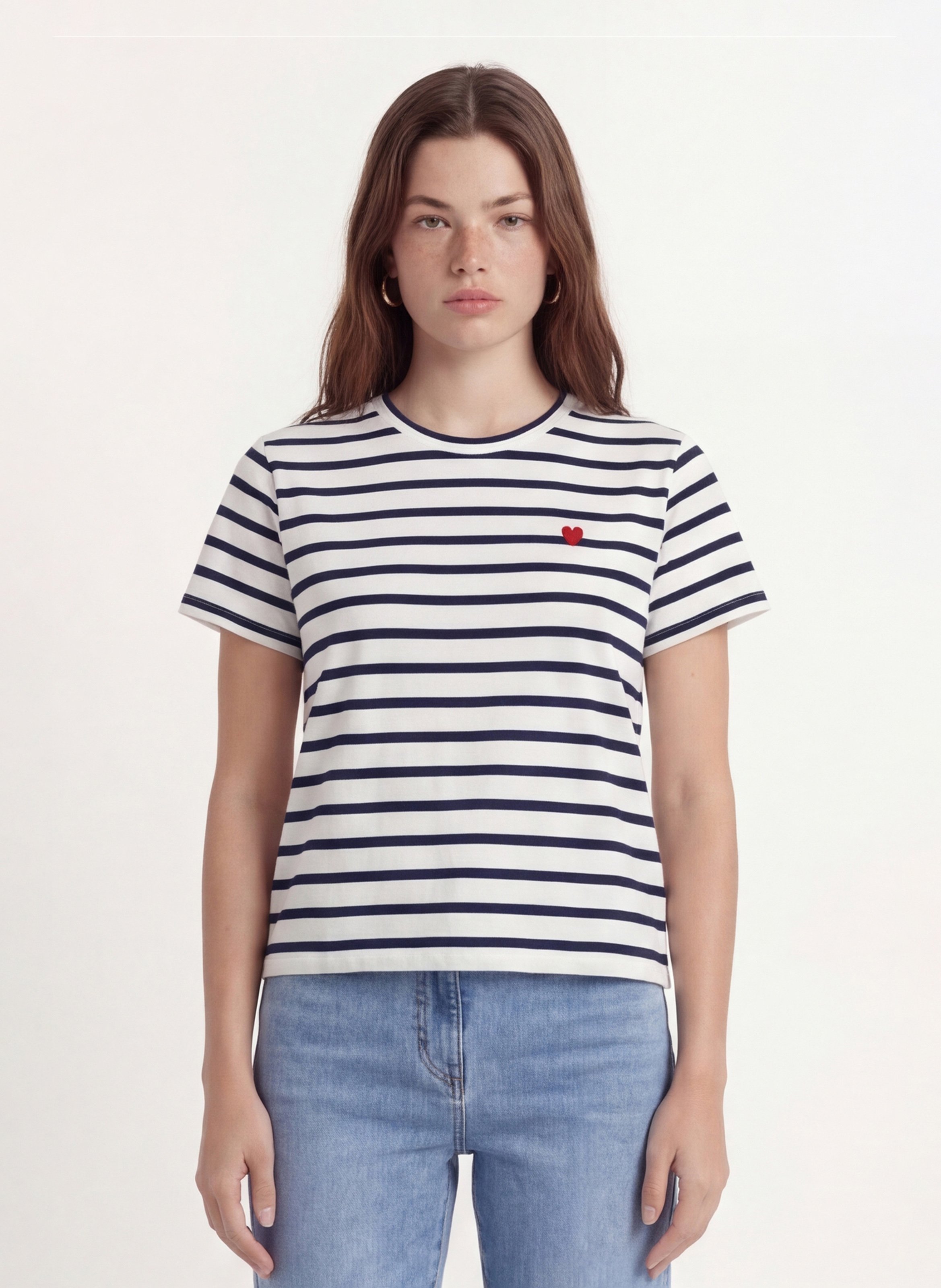 Tee-shirt col rond en coton KOOKAI Blanc