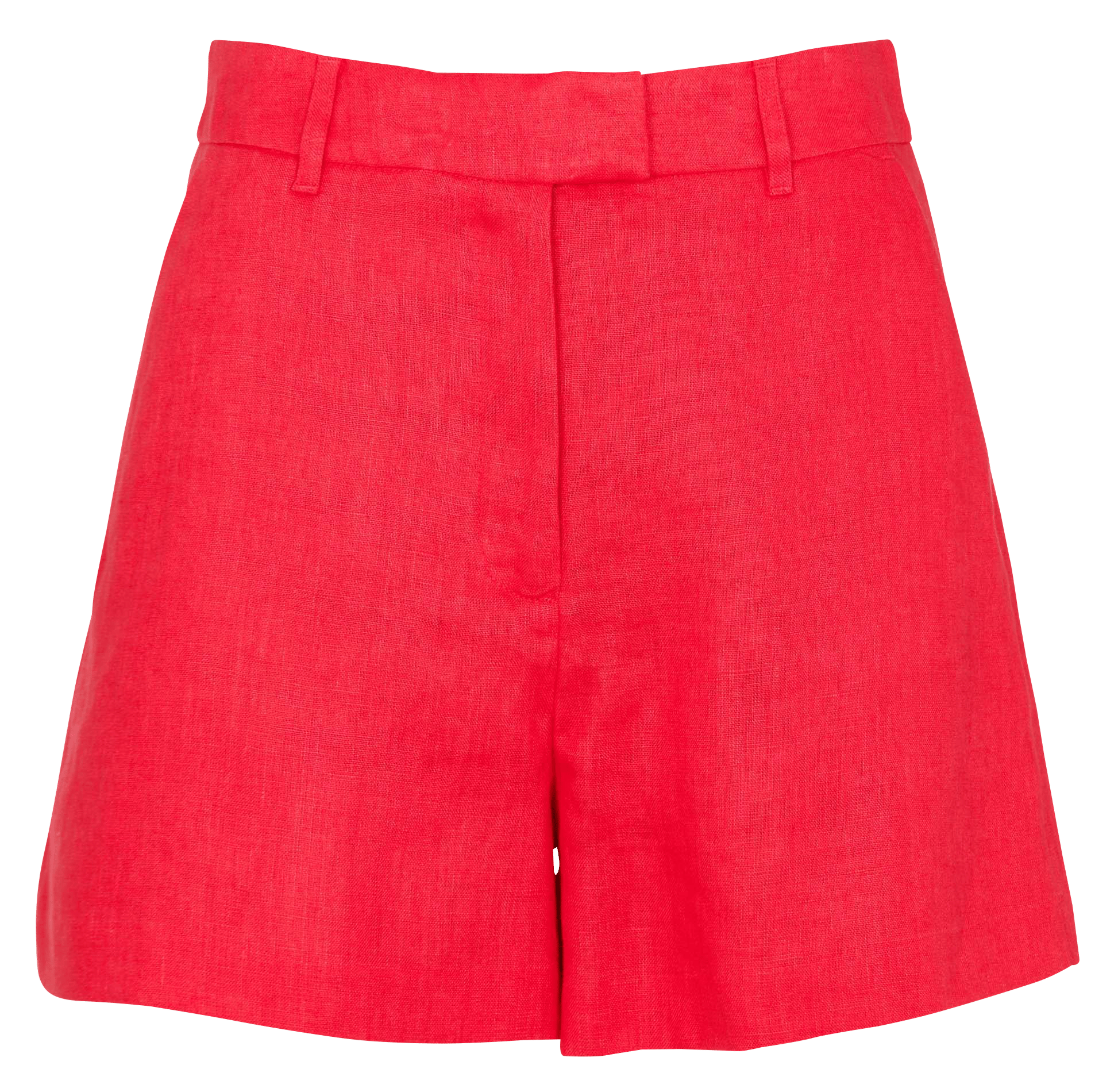 High-waisted linen shorts KOOKAI Red
