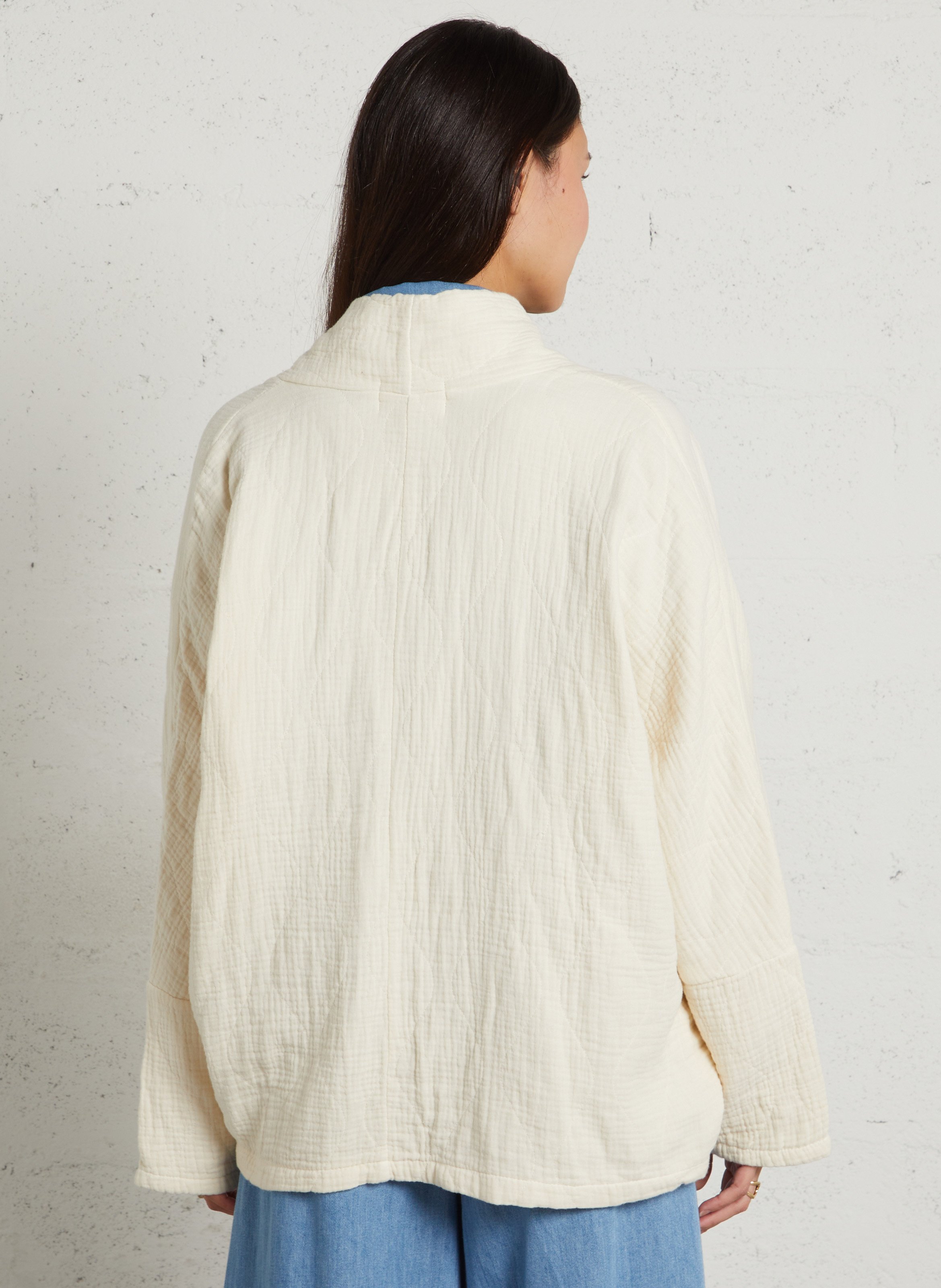 Veste oversize en coton AOKYANOS Beige