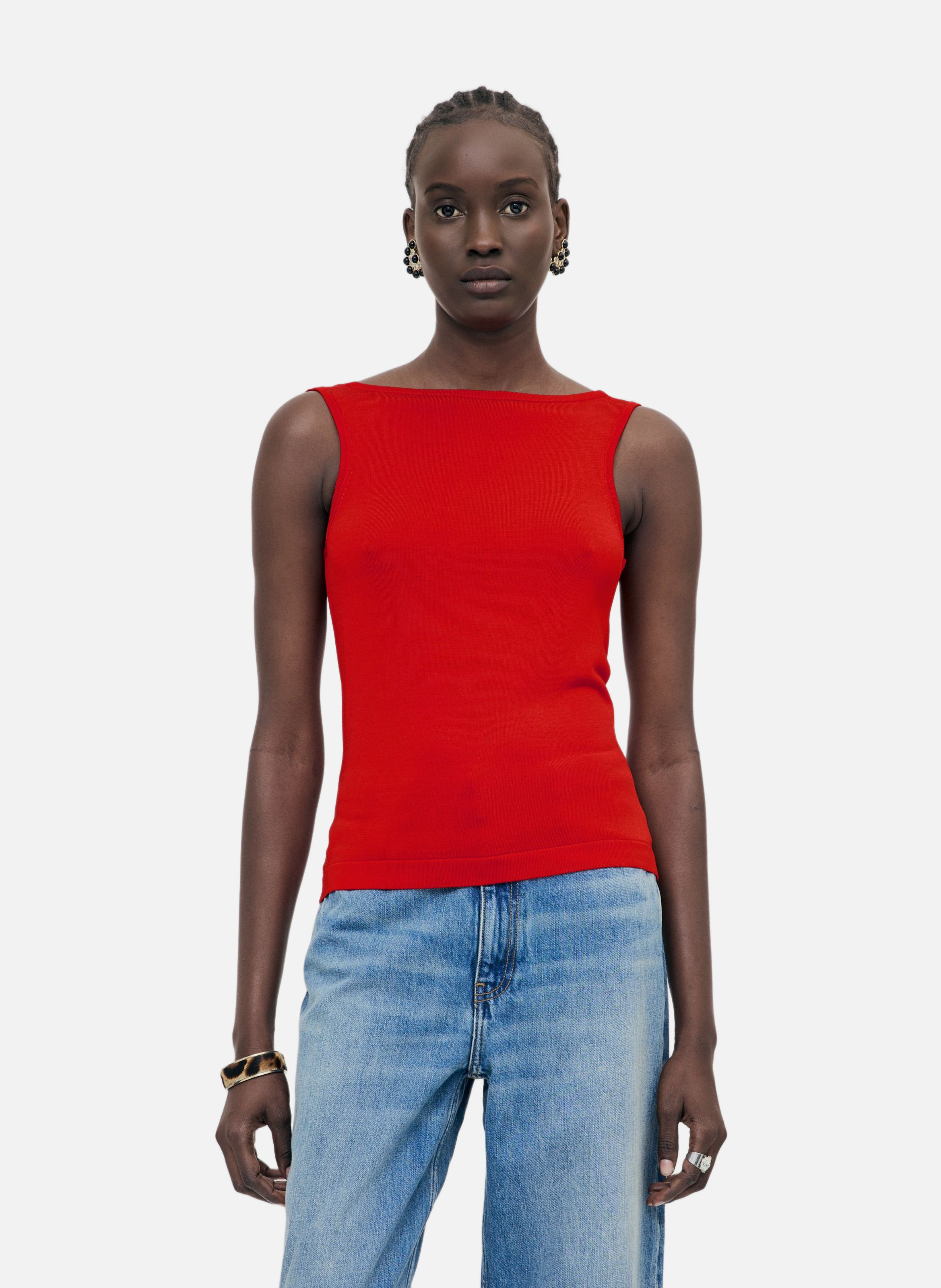 Knit top with chains THE KOOPLES