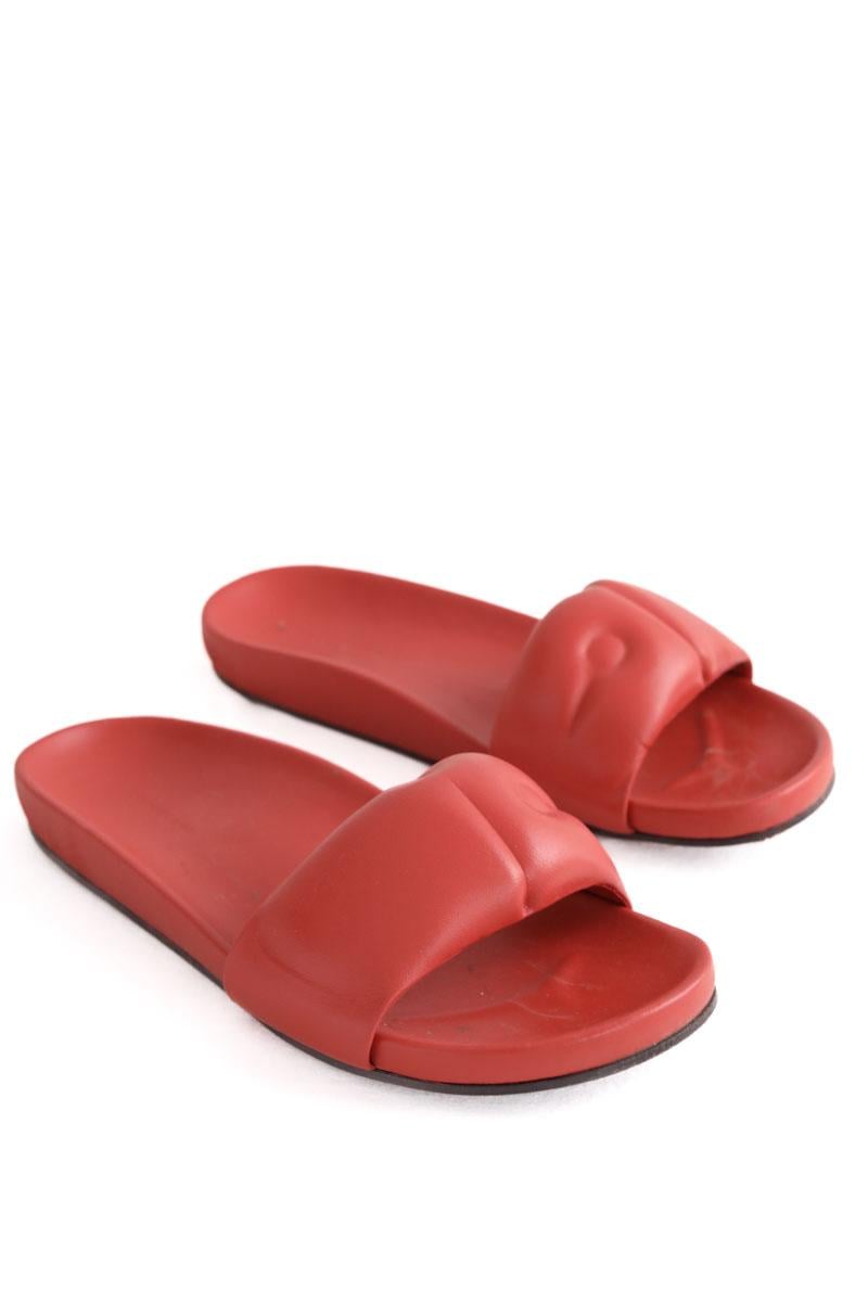 Faux leather sandals LONGCHAMP - Seconde Main Pink