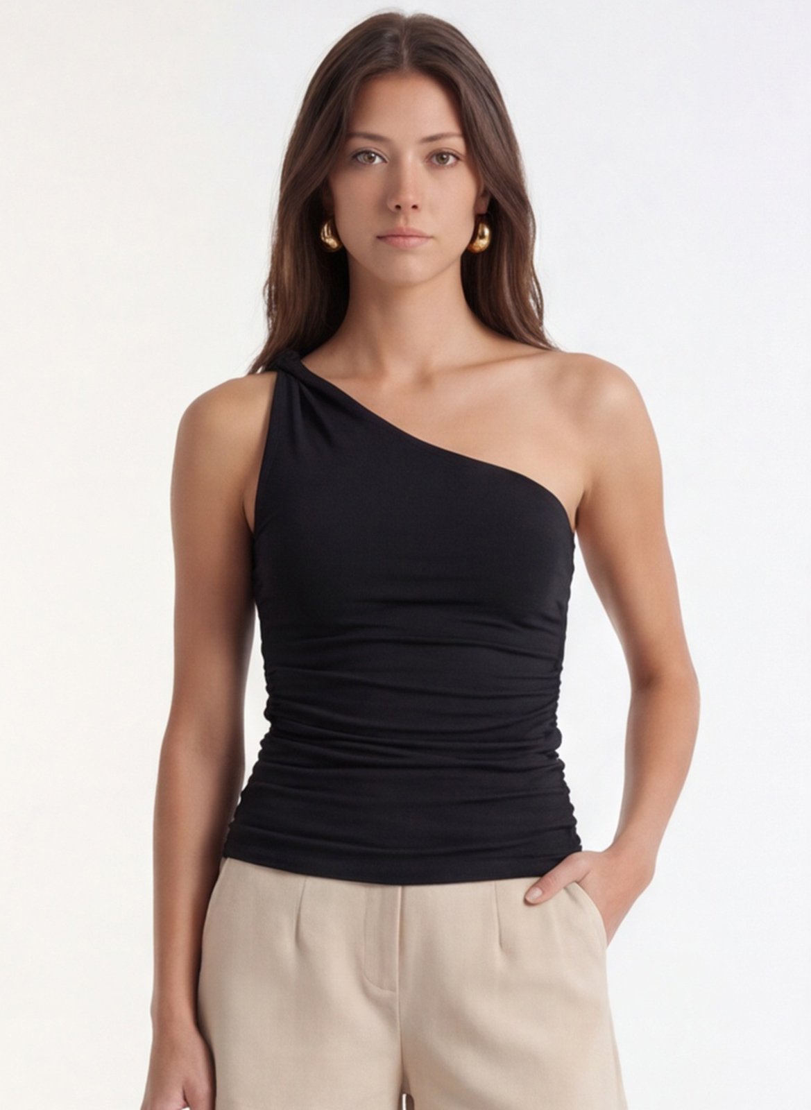 Asymmetrisches Top KOOKAI Schwarz