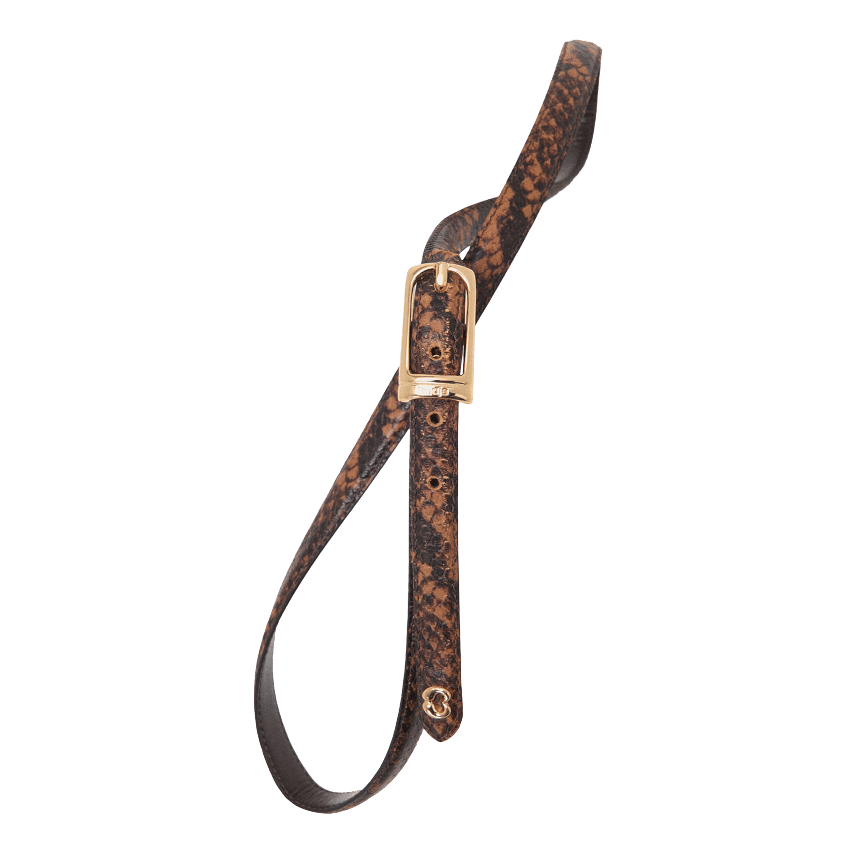 Ceinture en cuir MAJE Marron