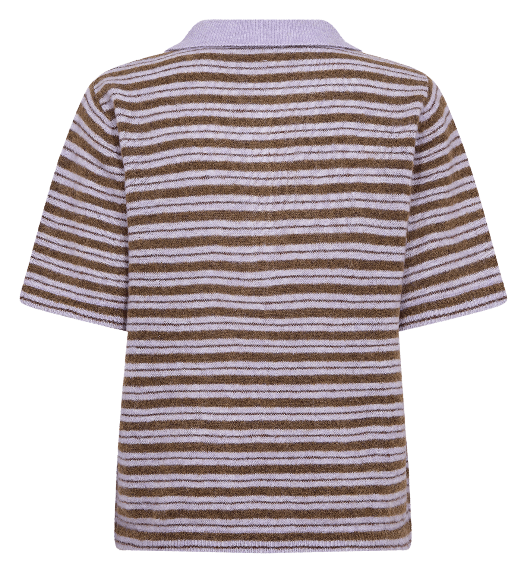 Polo droit en laine mélangée MOS MOSH Violet