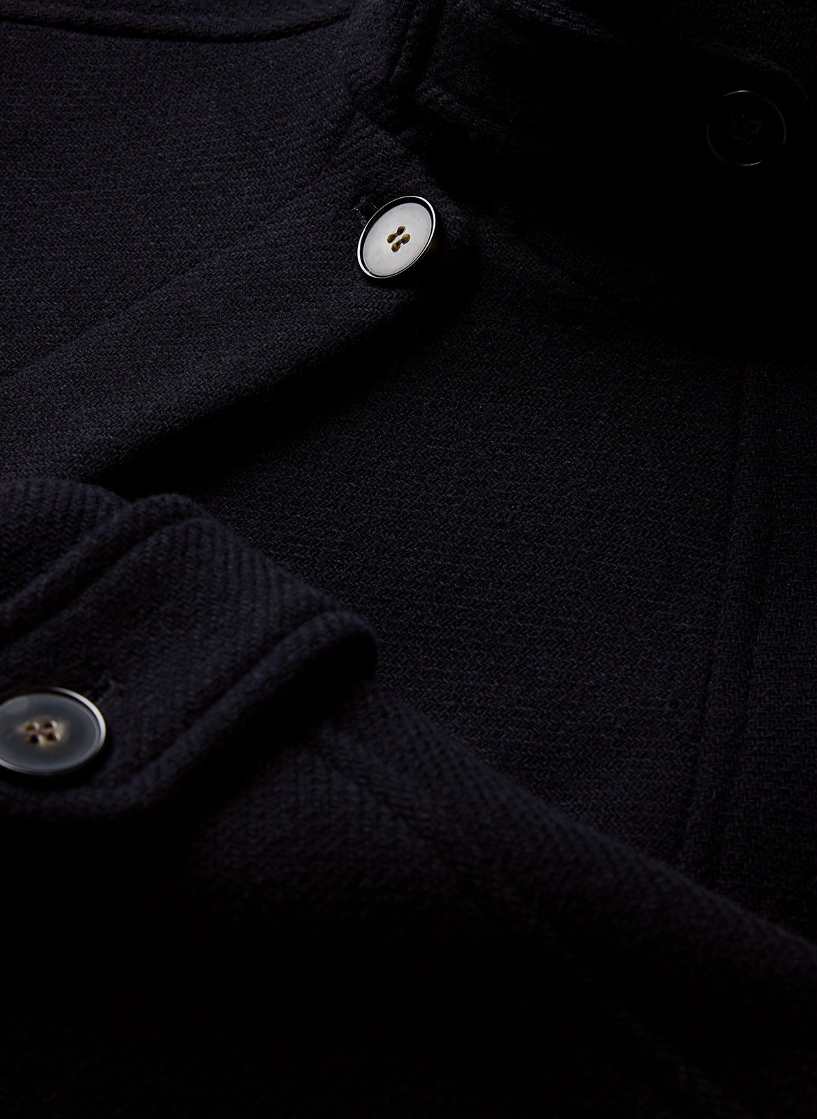 Long wool-blend coat with classic collar SOEUR Blue
