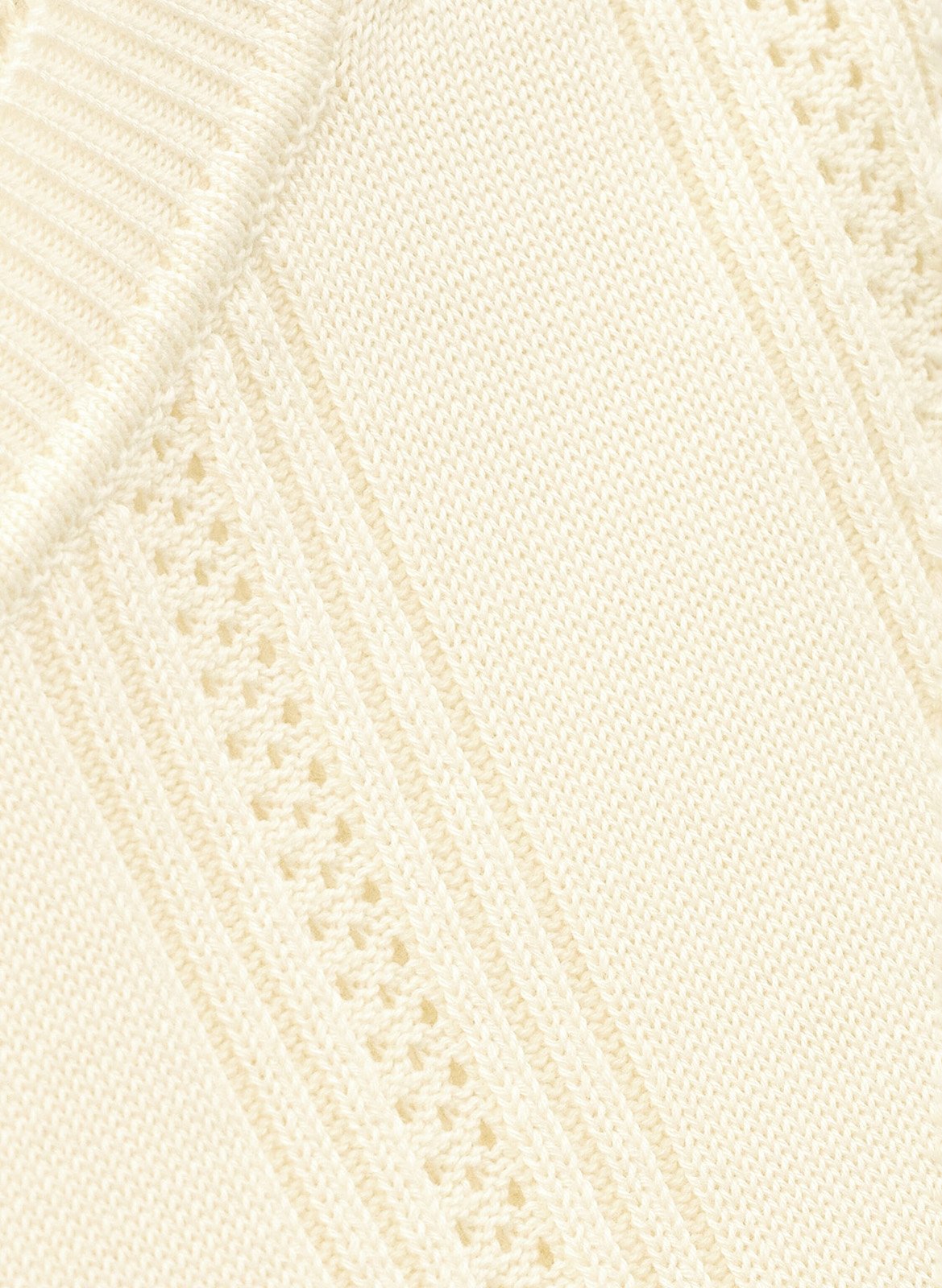 Damen Top mit 3/4-Ärmeln aus Lochstrick BA&SH Beige