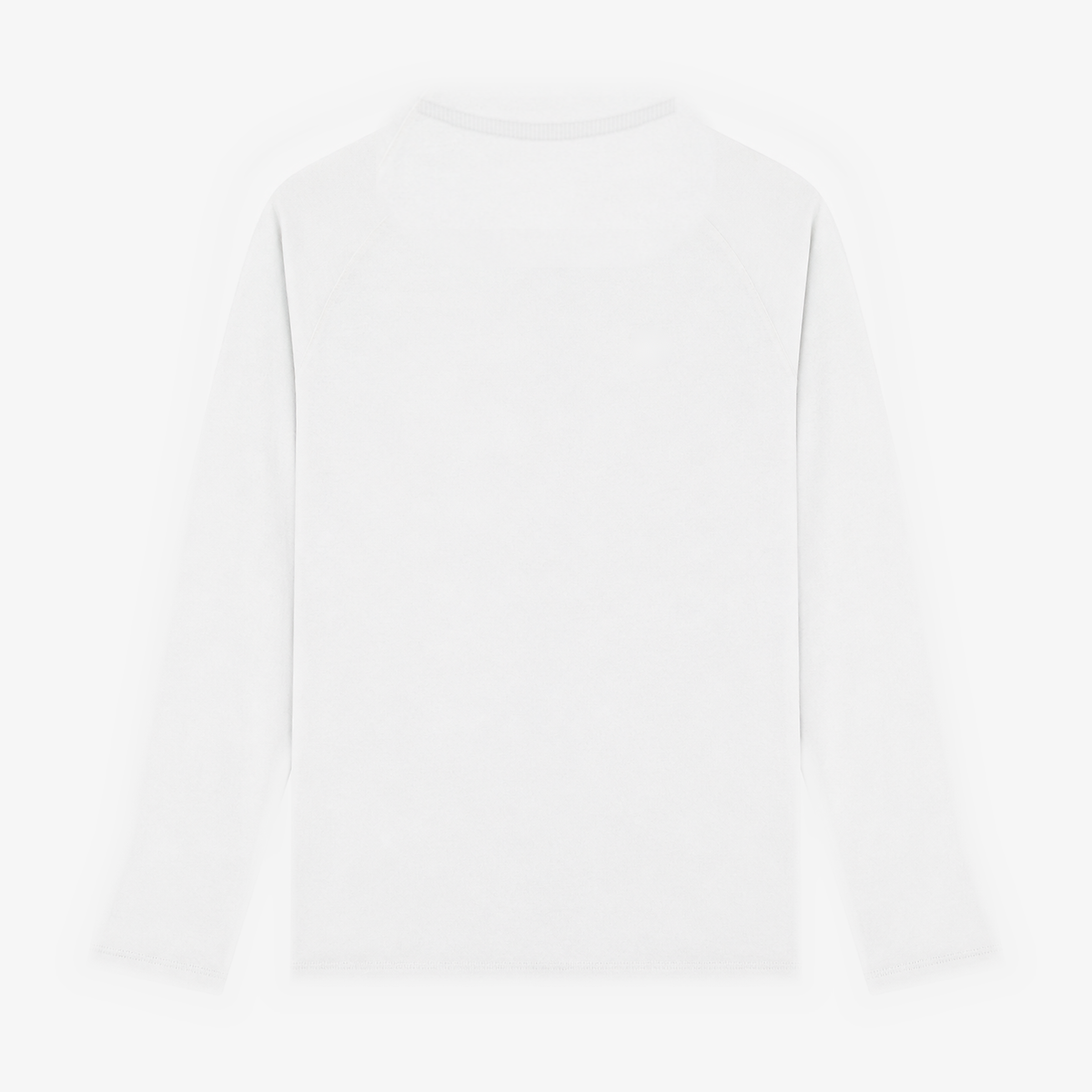 Long-sleeved round neck waffle cotton t-shirt SERGE BLANCO White