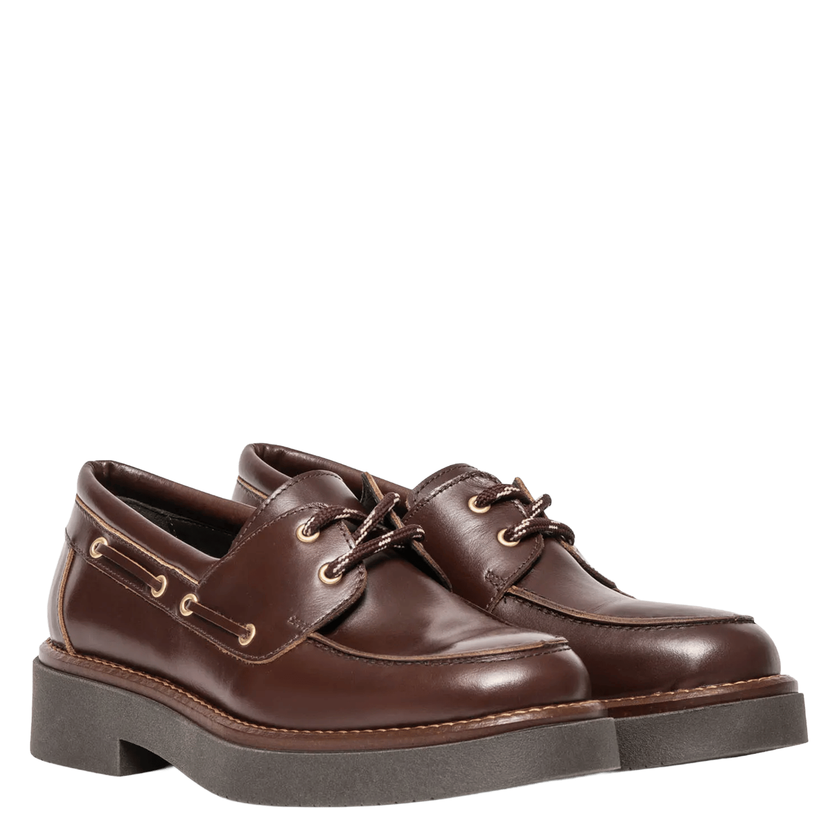Derbies en cuir BOCAGE Marron