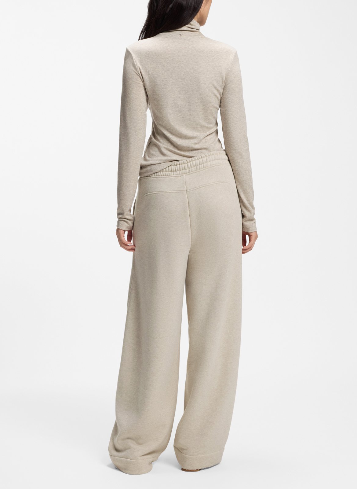 Straight-leg cotton-blend pants BOSS Khaki