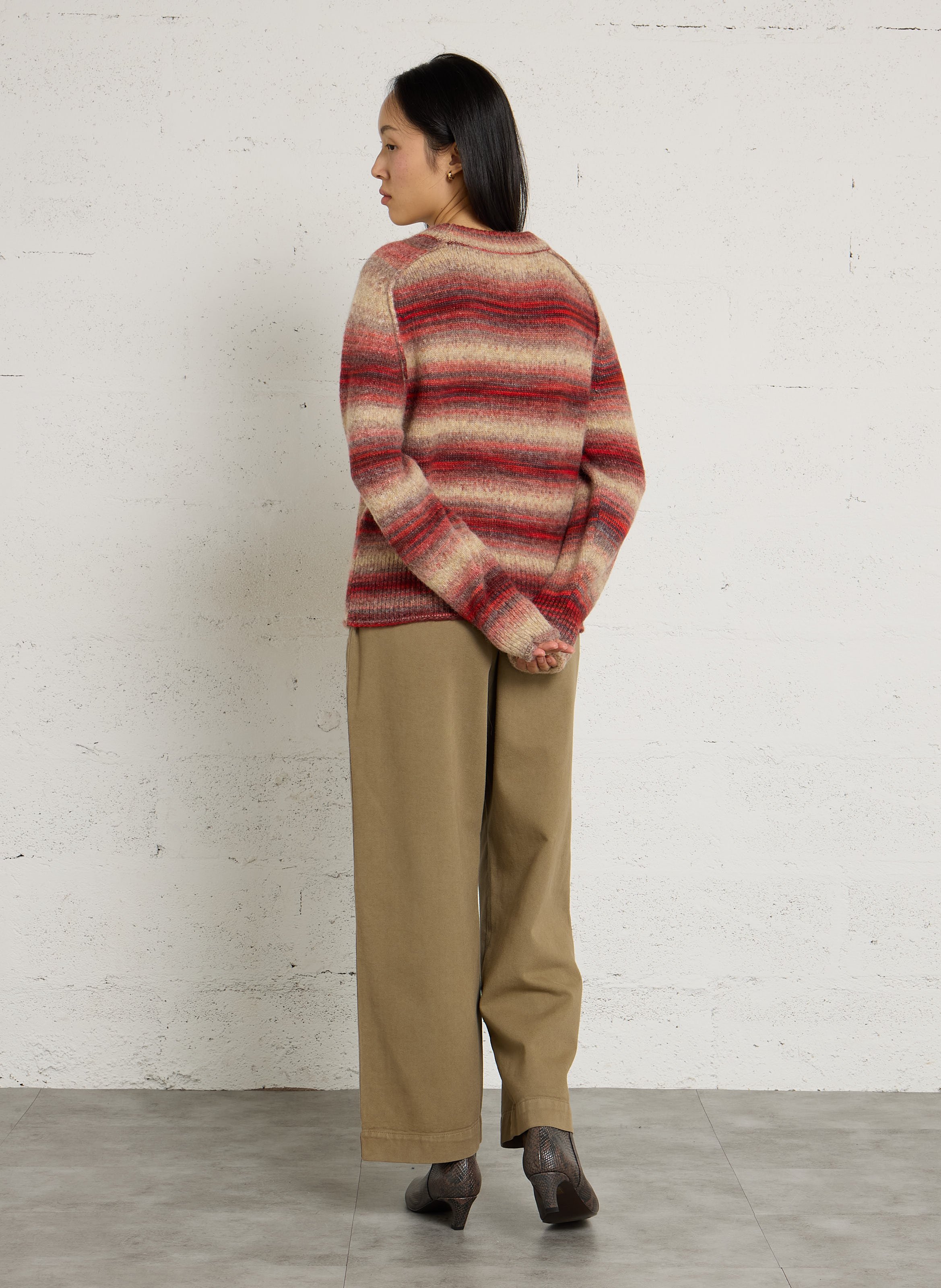 Rechte trui | wolblend LEON & HARPER Beige