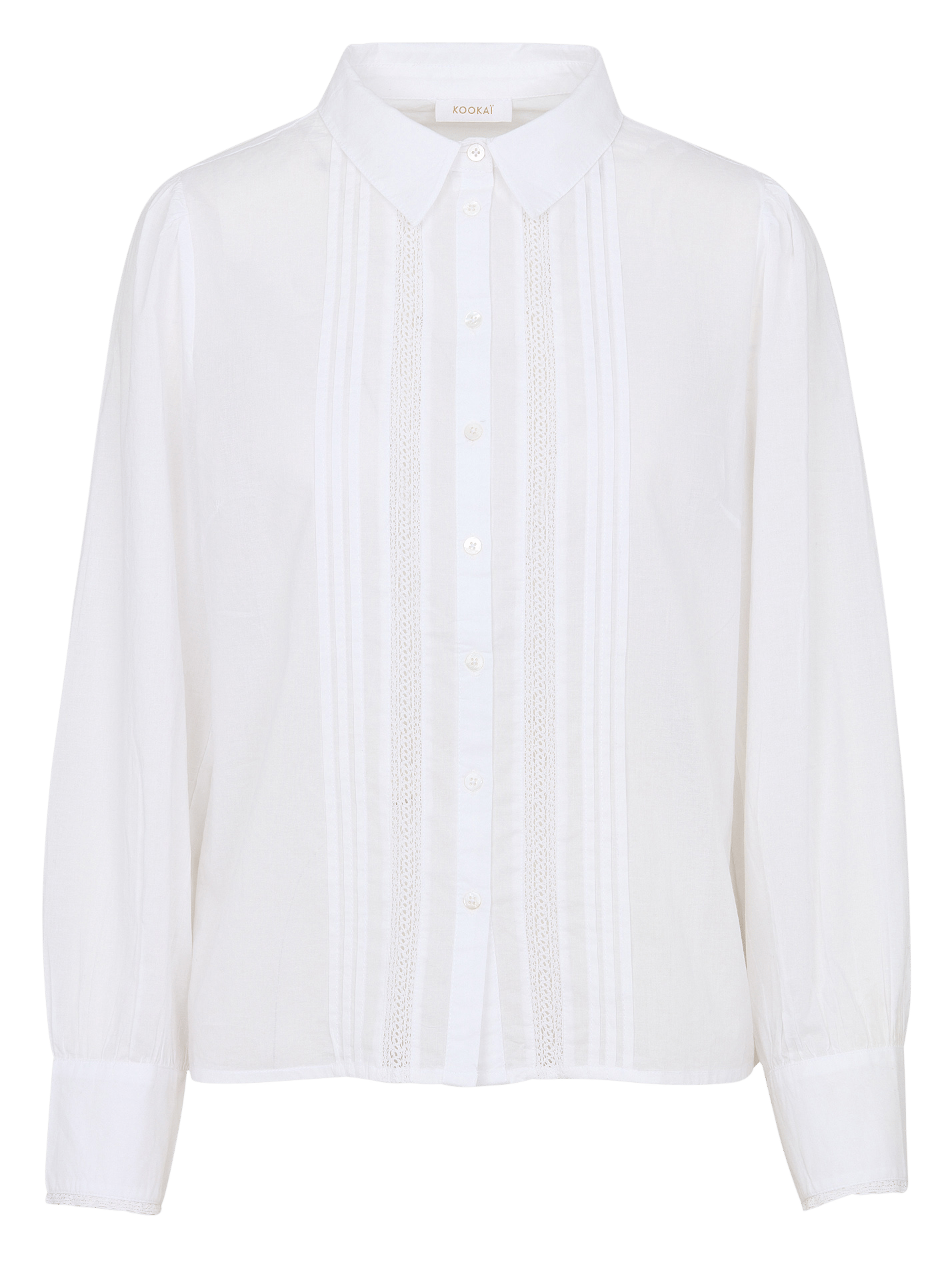 Chemise droite col classique en coton KOOKAI Blanc