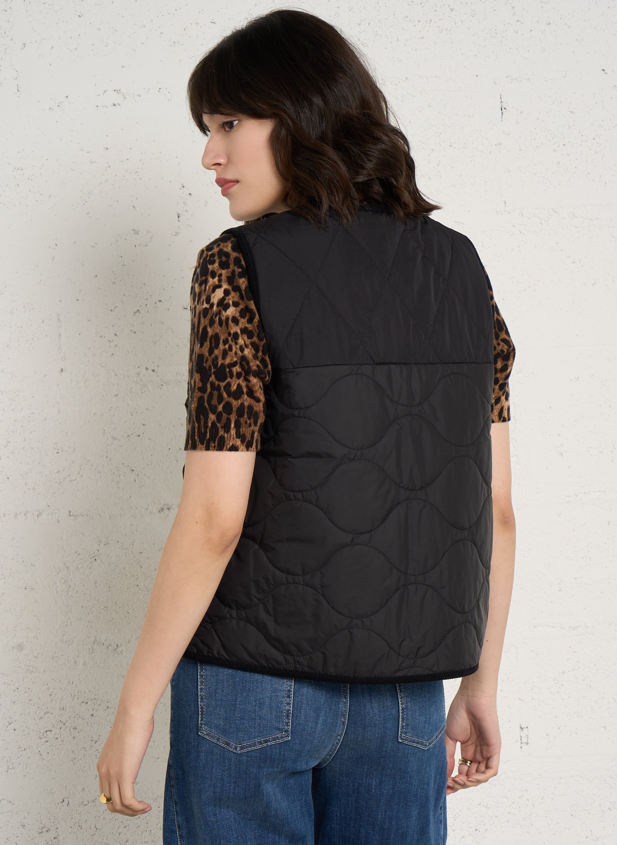 Wendbare Strickjacke mit Rundhalsausschnitt BARBOUR Schwarz