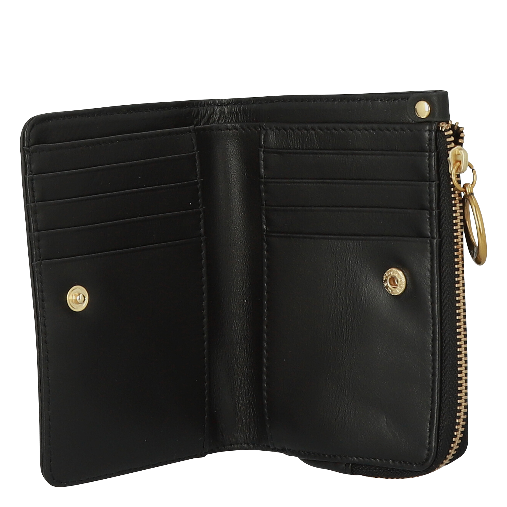 Portefeuille en cuir NAT & NIN Noir