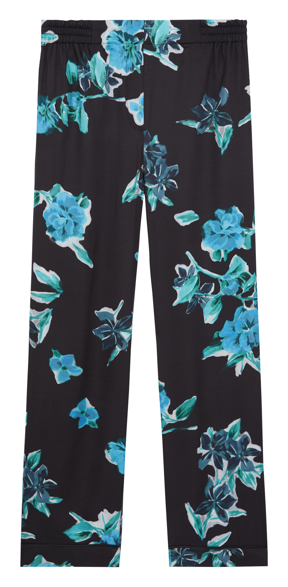 Straight-leg floral print trousers THE KOOPLES Blue