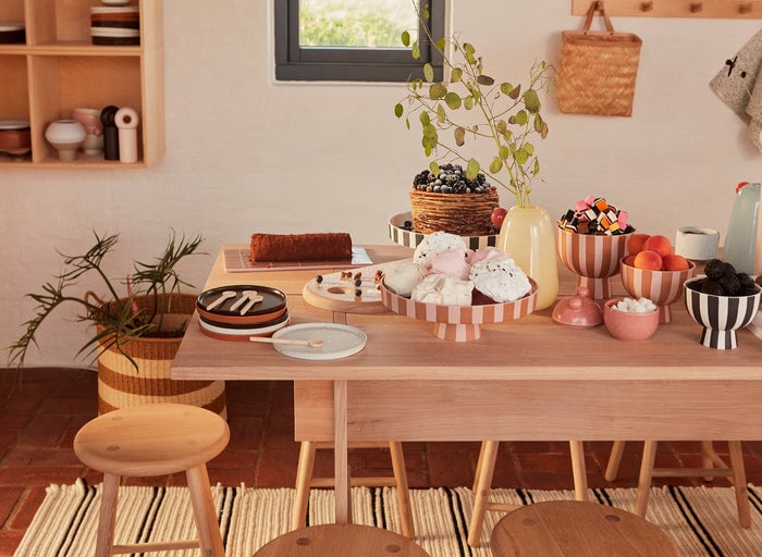 Stoneware bowl OYOY LIVING DESIGN Black