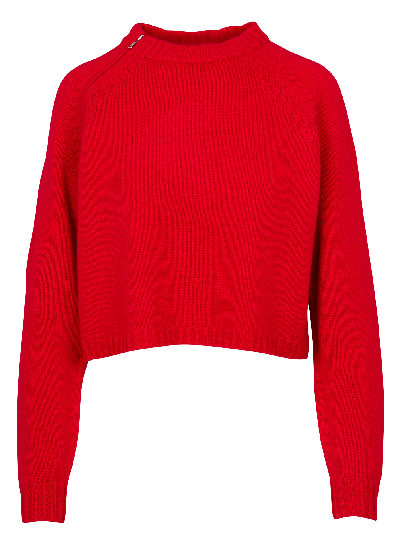 Pull court col rond en cachemire BA&SH Rouge