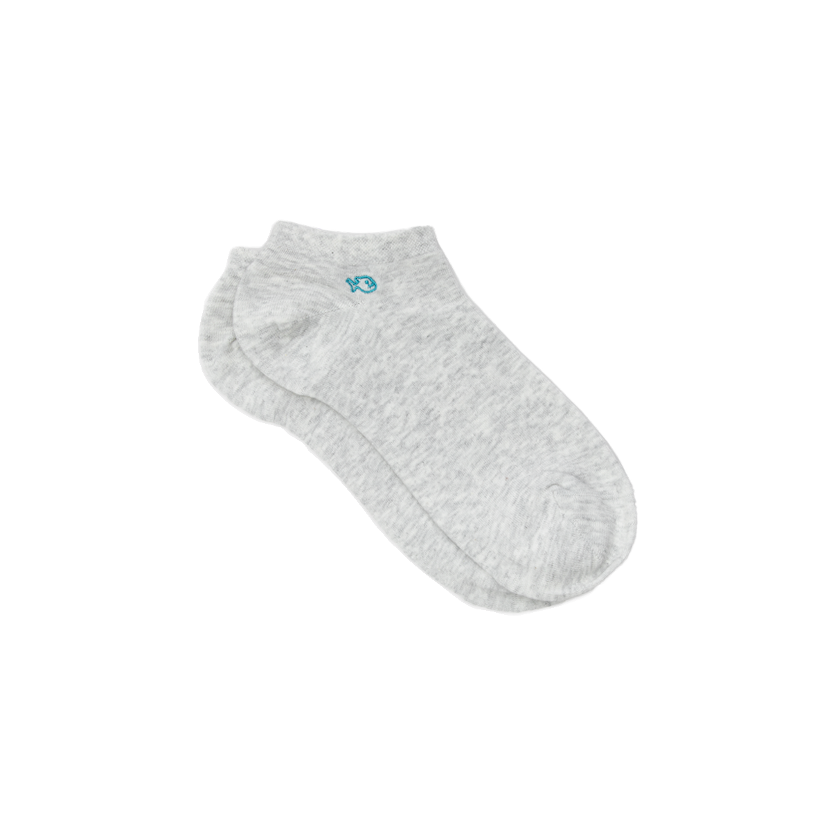 Solid combed cotton ankle socks BILLYBELT Grey