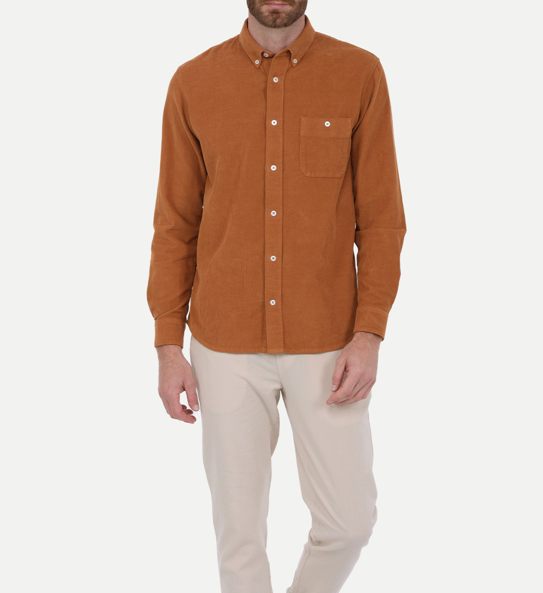 Corduroy shirt GILI'S Brown