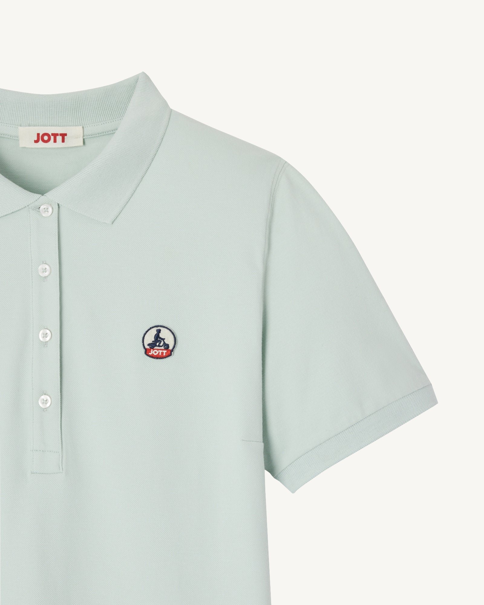 Organic cotton polo dress Palma JOTT Green