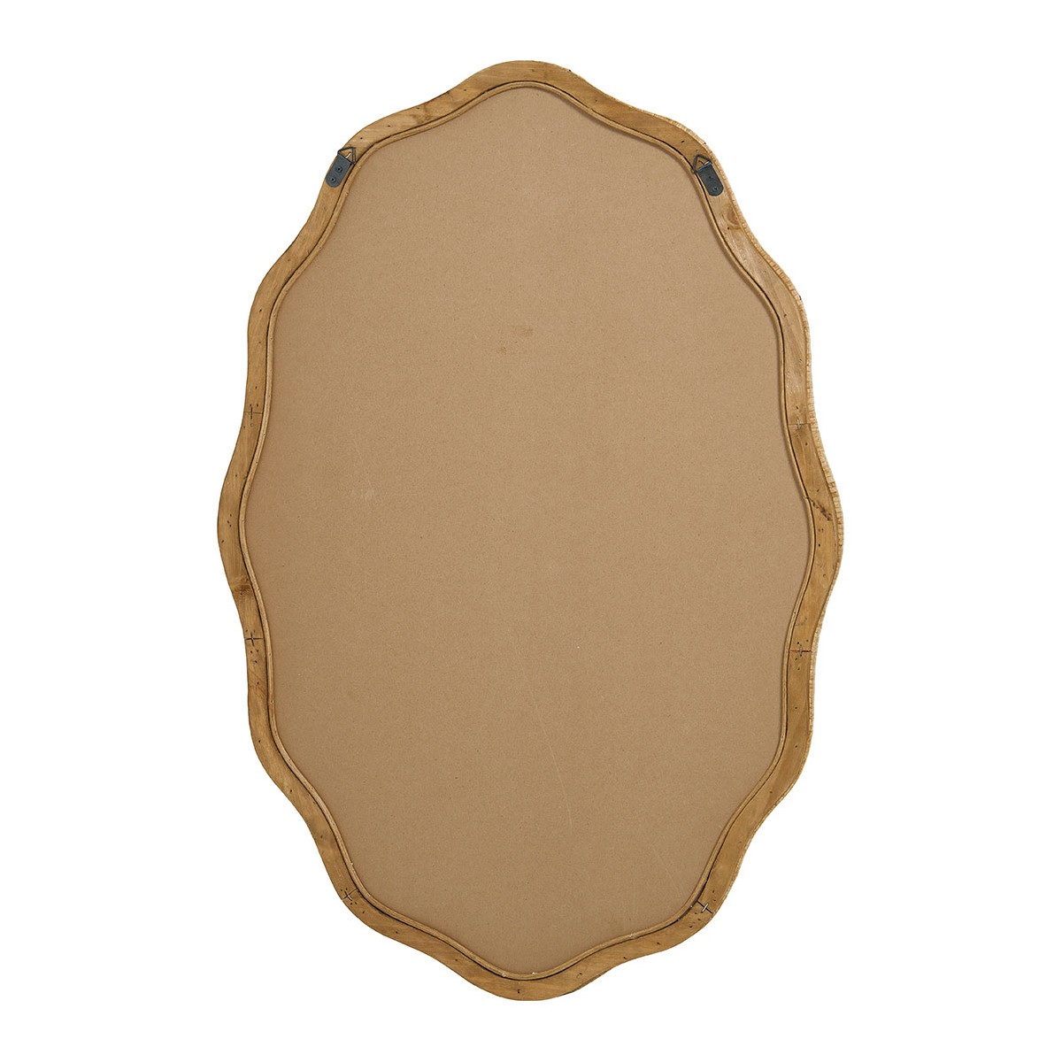 Miroir en rotin BLANC D'IVOIRE Beige