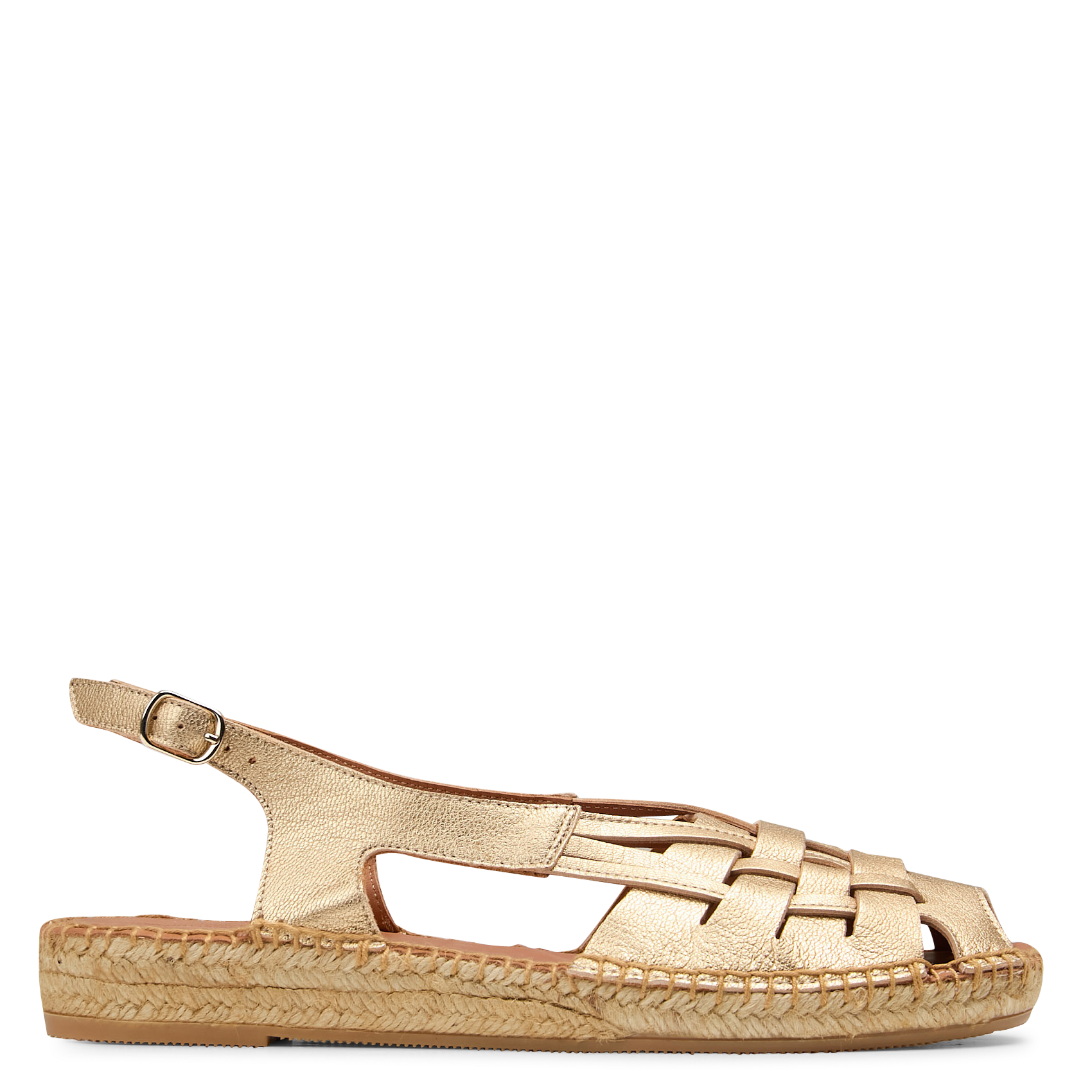 Espadrilles van leer NAGUISA Goudkleurig