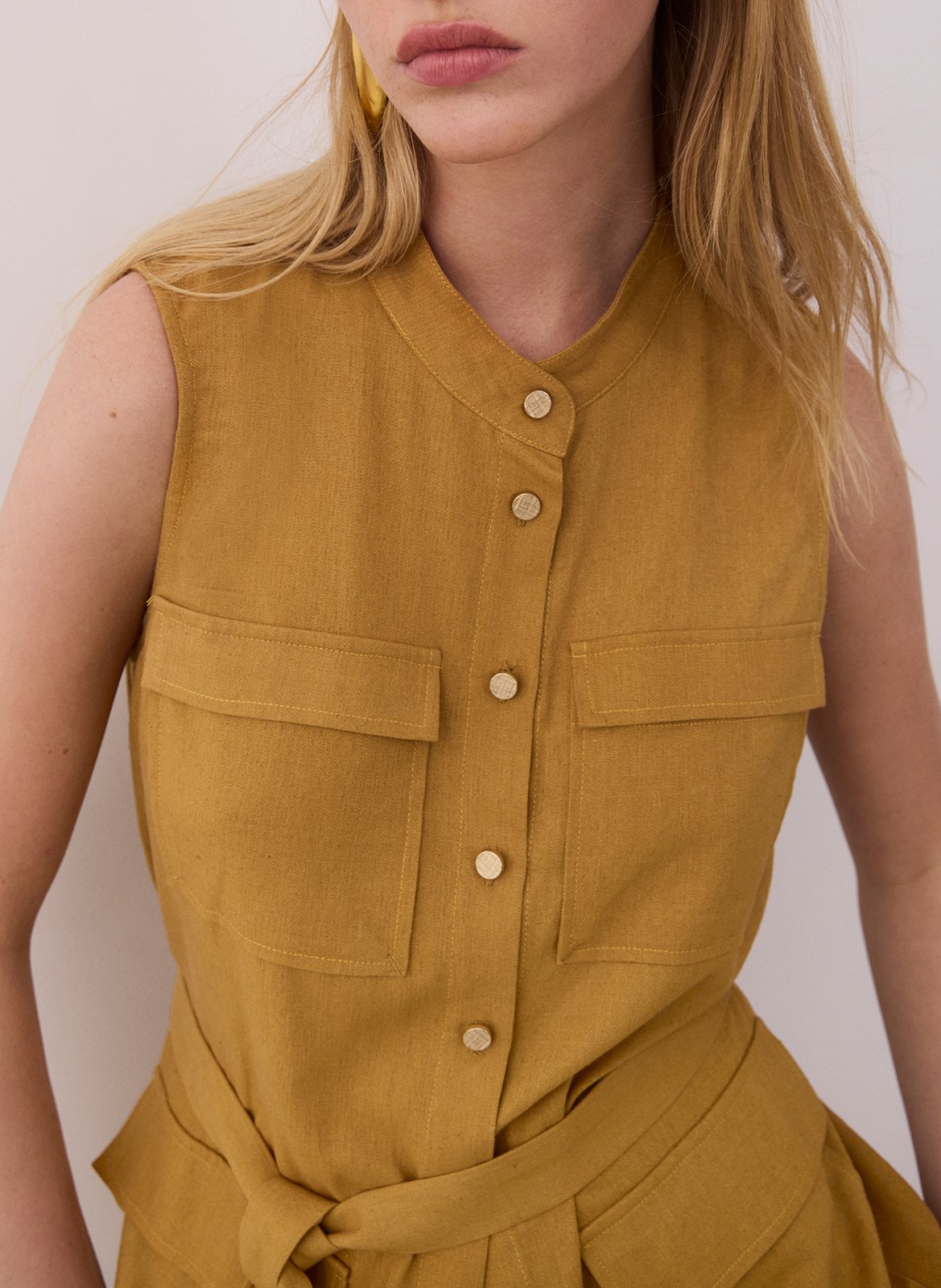 Gerade geschnittene Bluse VILA Braun