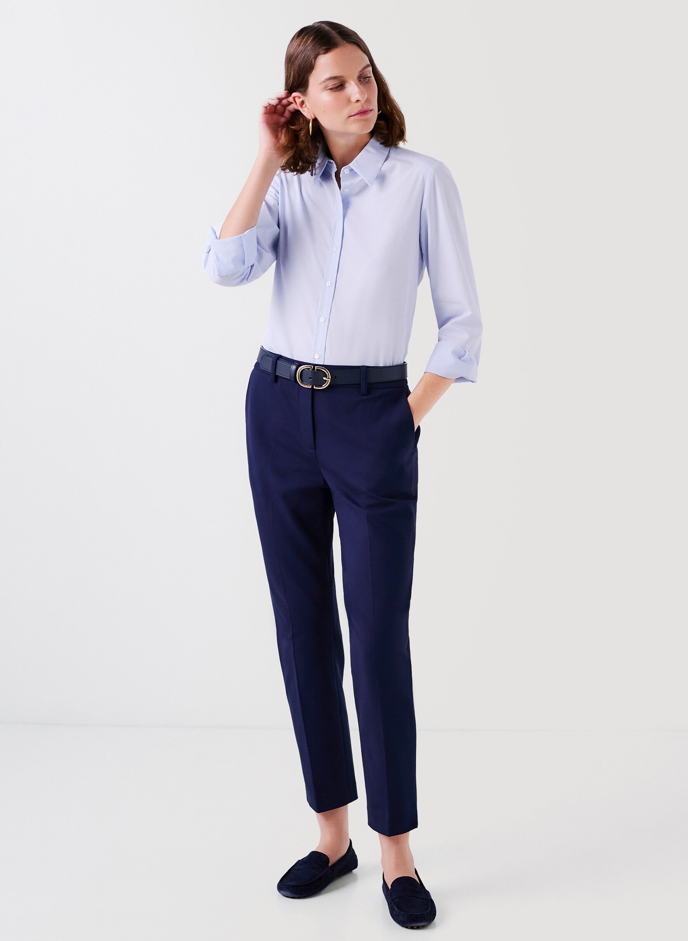 Pantalon slim CAROLL Bleu