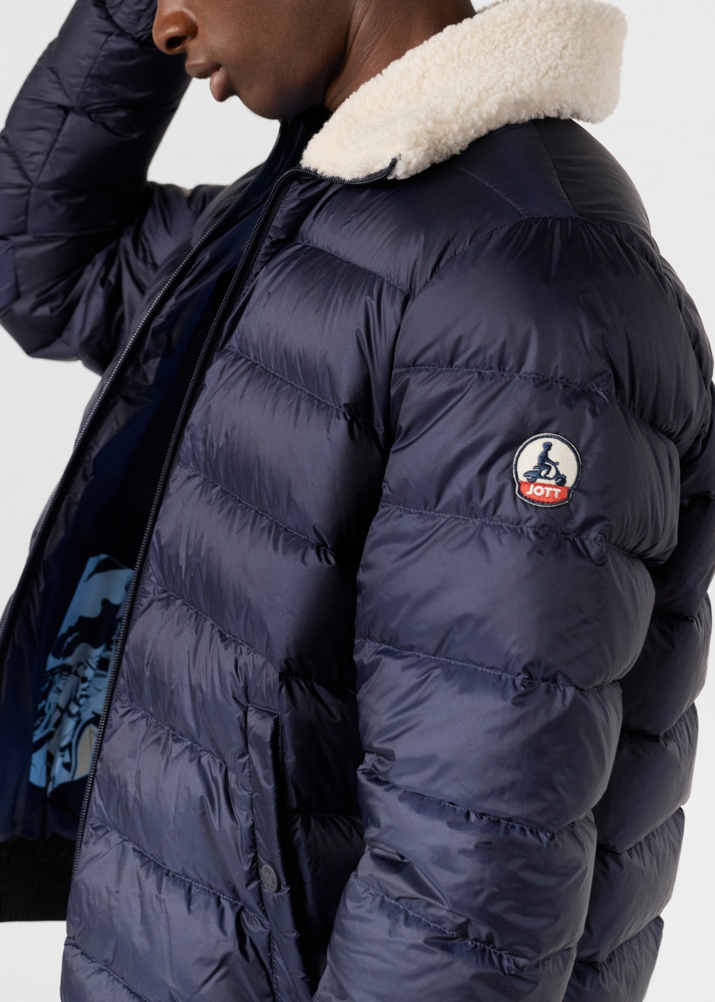 Chuck aviator puffer jacket JOTT Blue