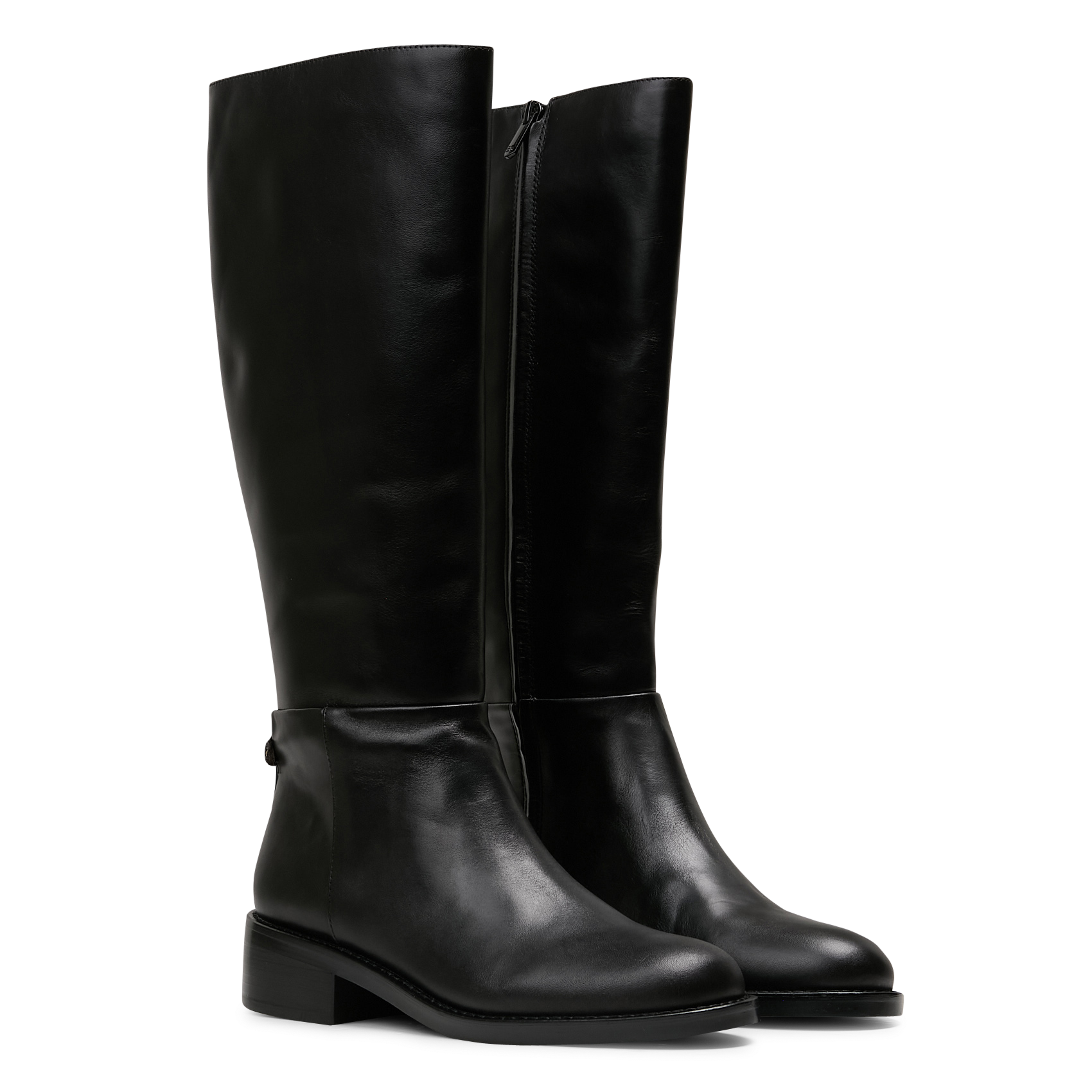 Hohe Lederstiefel mit Reißverschluss SAM EDELMAN Schwarz