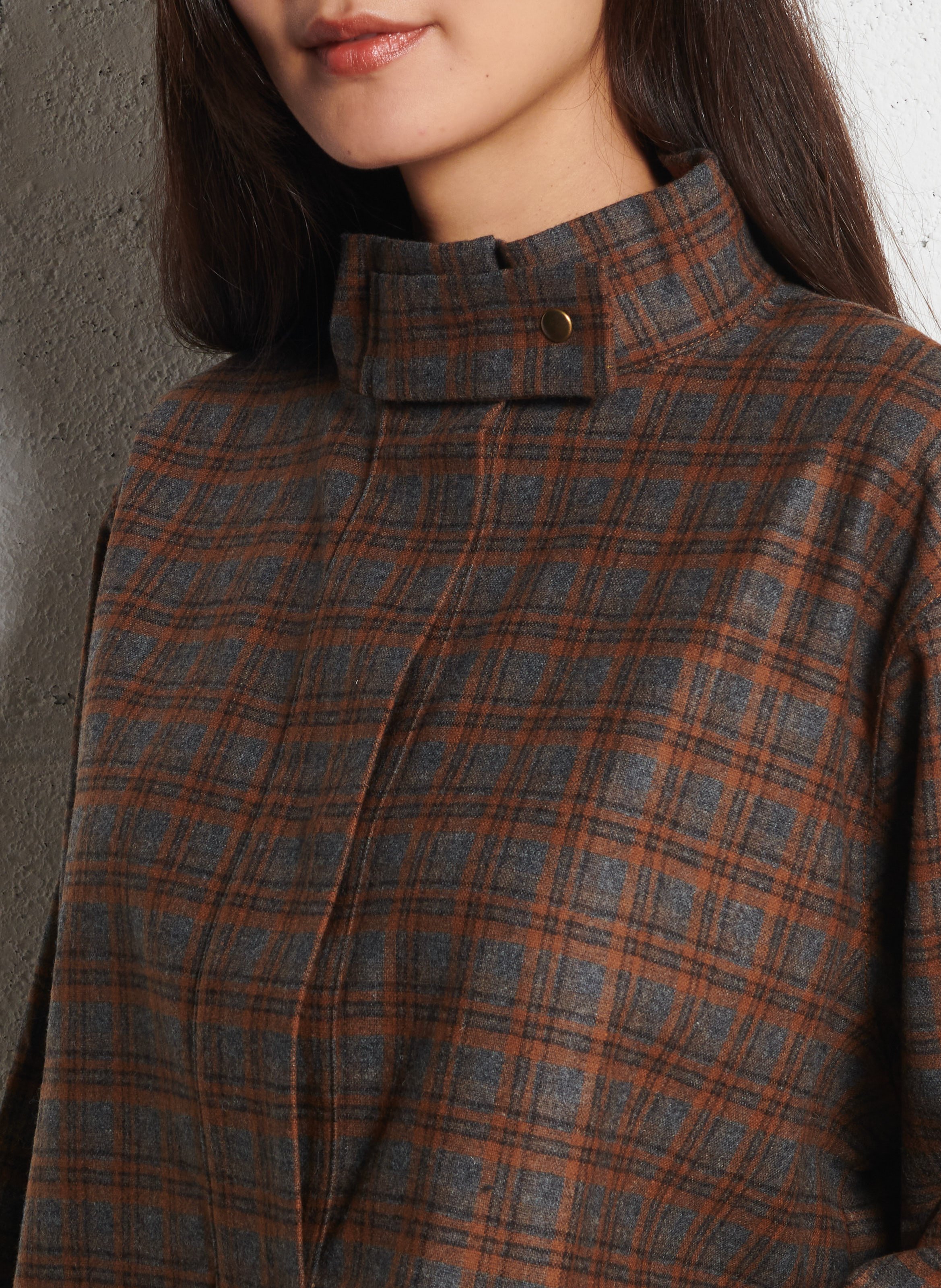 Top col montant en laine mélangée BELLEPIECE Beige