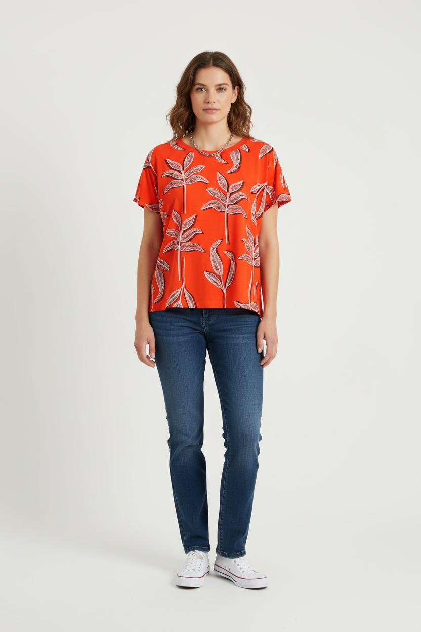 Tommy Badge T-shirt COMPTOIR DES COTONNIERS - Seconde main Multicolored