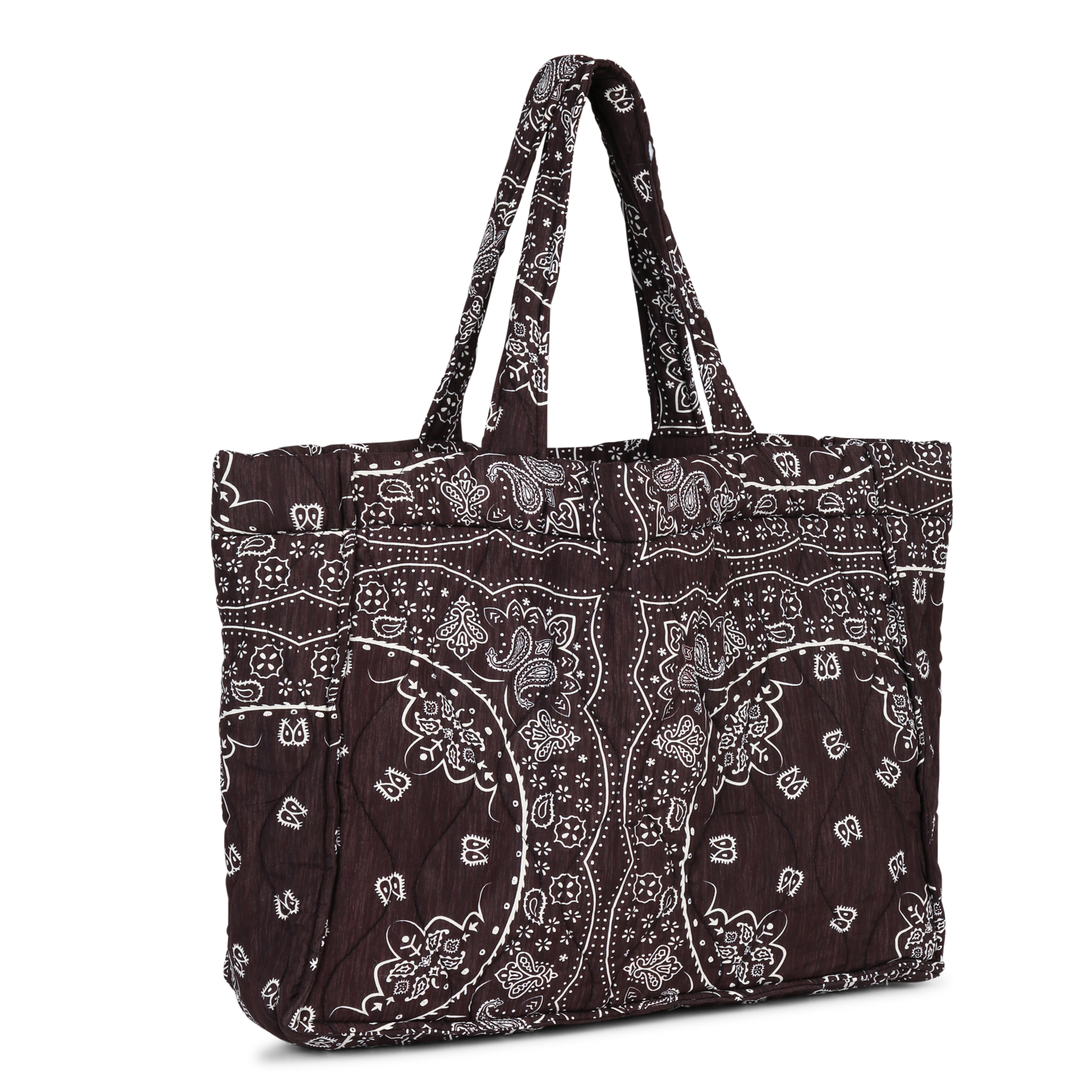 Gepolsterte Tragetasche mit Muster AOKYANOS Braun