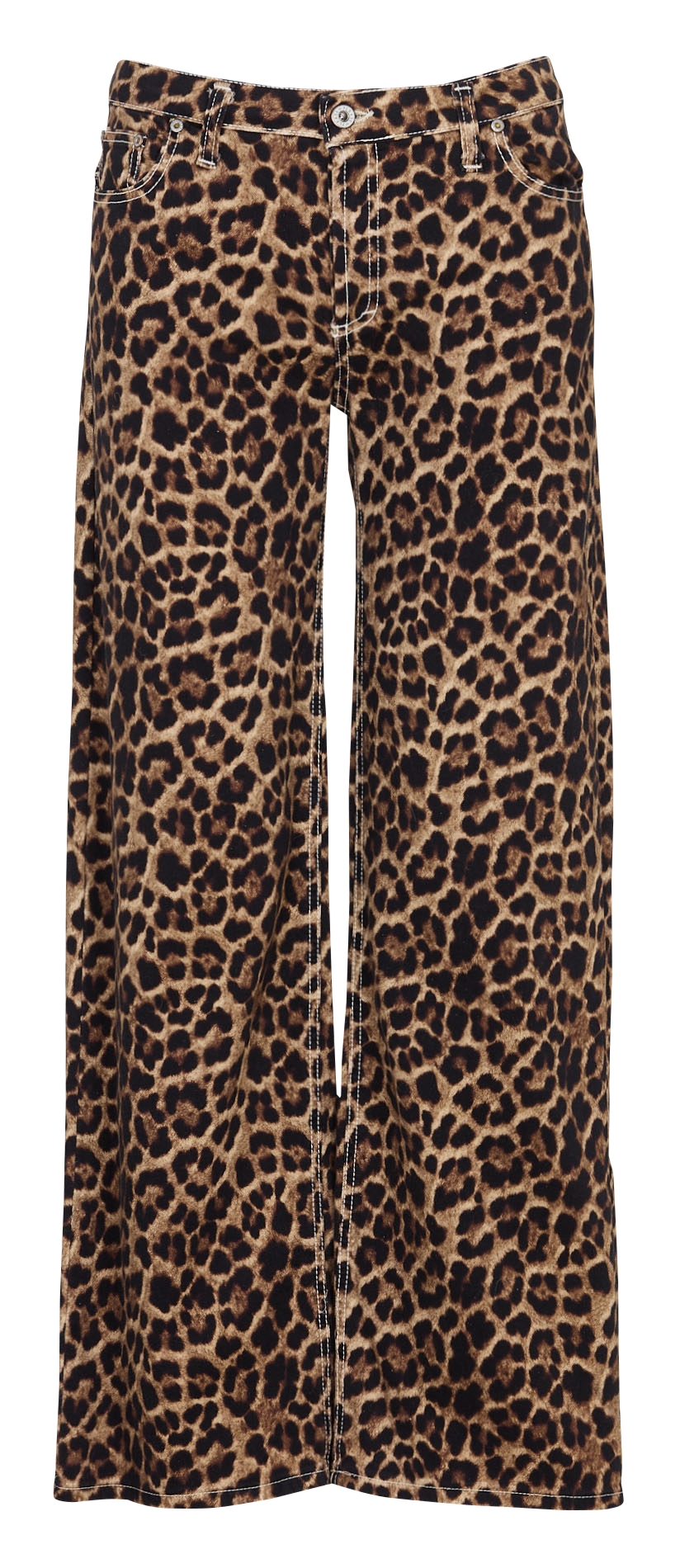 Pantalon droit en coton mélangé PLEASE Multicolore