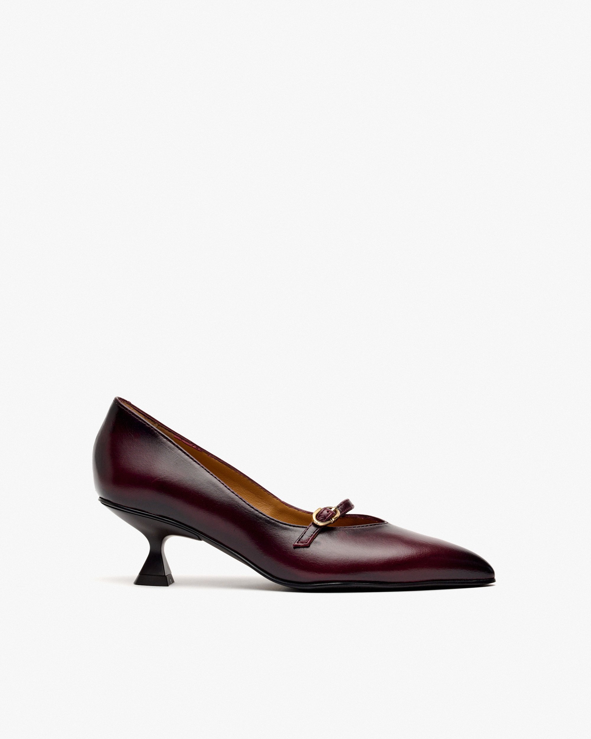 Burgundy leather pumps PEDRO MIRALLES Red