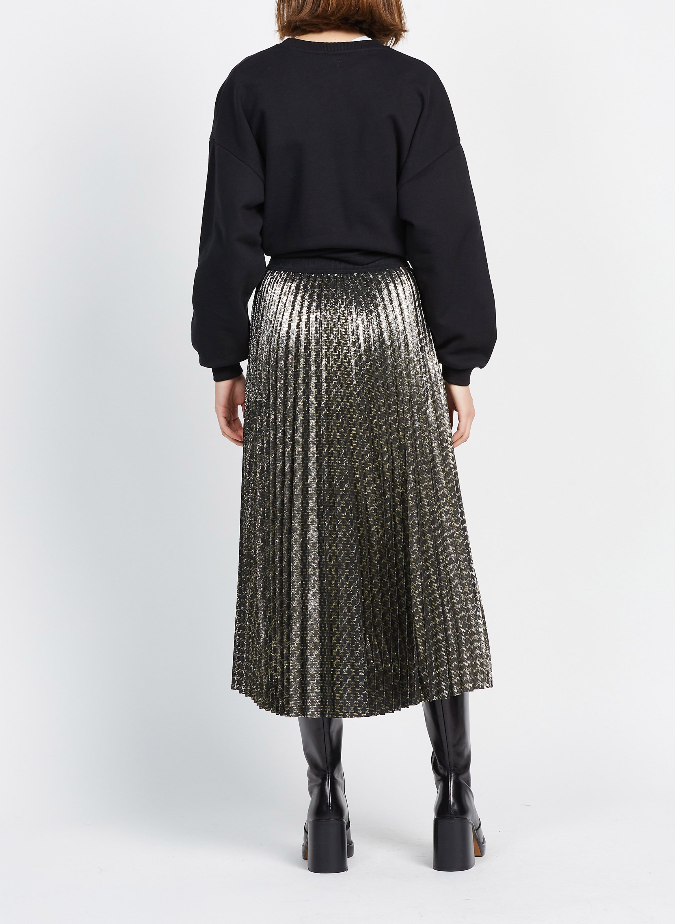 Jacquard midi skirt KARL LAGERFELD Black