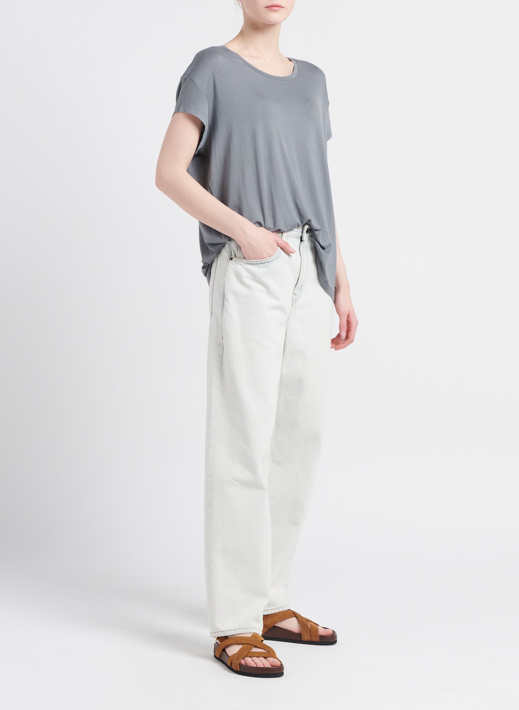 Rundhals-T-Shirt MARGAUX LONNBERG Grau