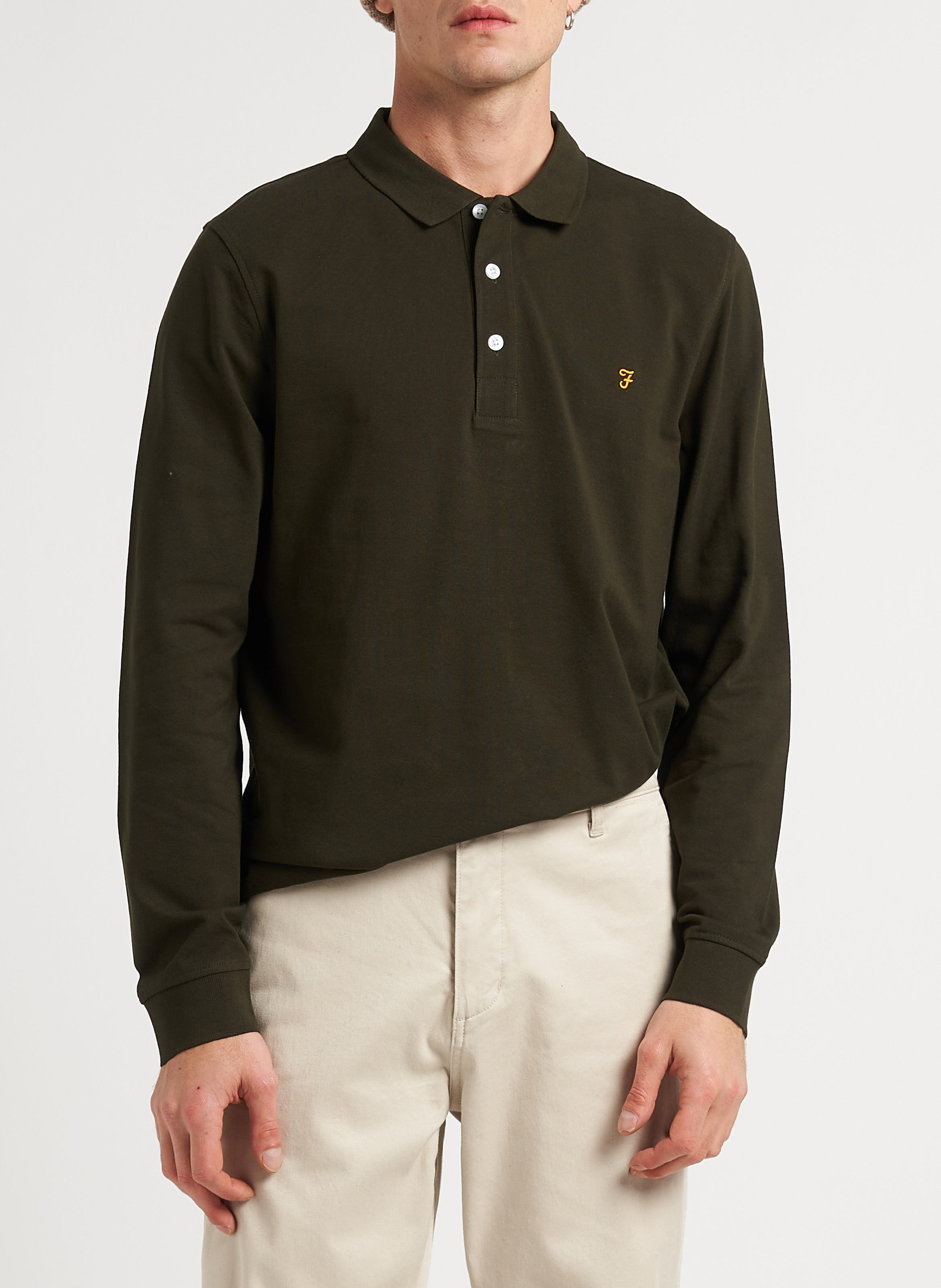 Polo regular-fit en coton bio FARAH Vert