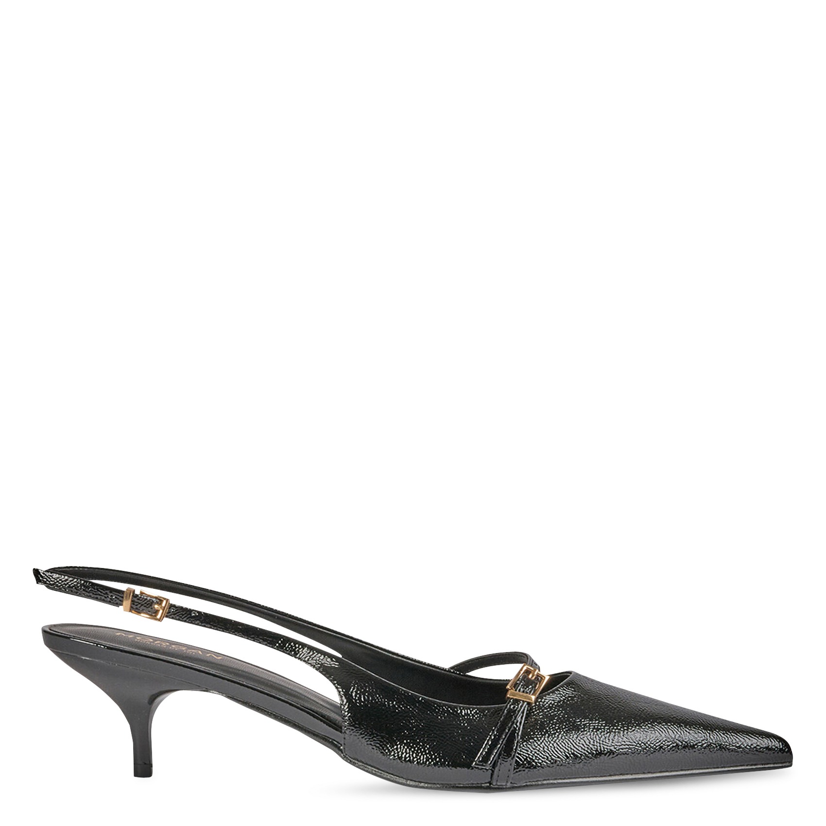 Escarpins en cuir vernis MORGAN Noir