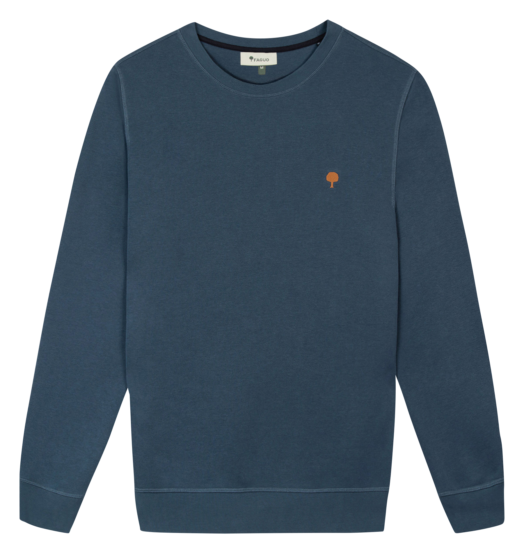 Gerade geschnittenes Rundhals-Sweatshirt aus Baumwoll-Mix FAGUO