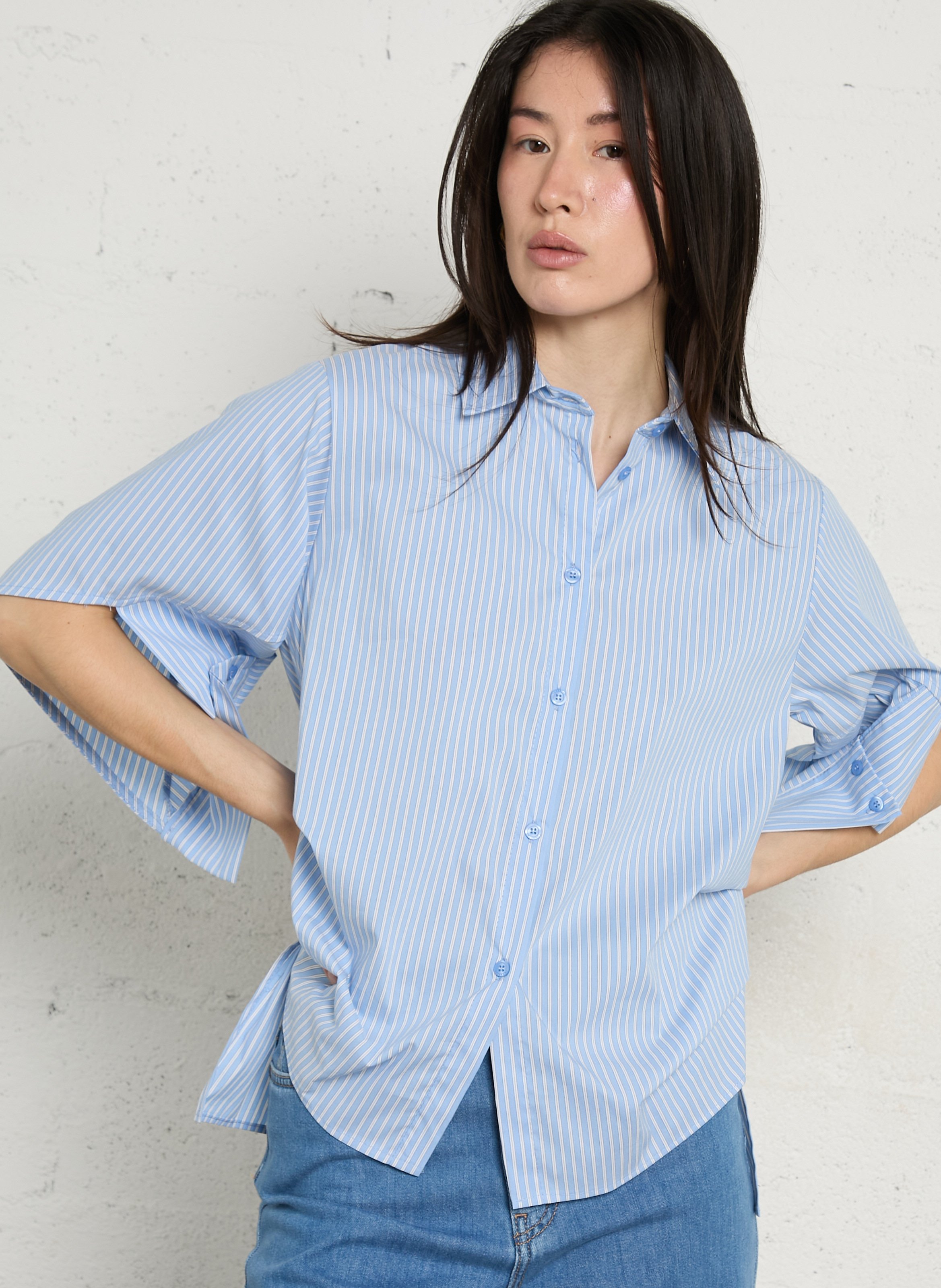 Chemise col classique en coton mélangé IMPERIAL