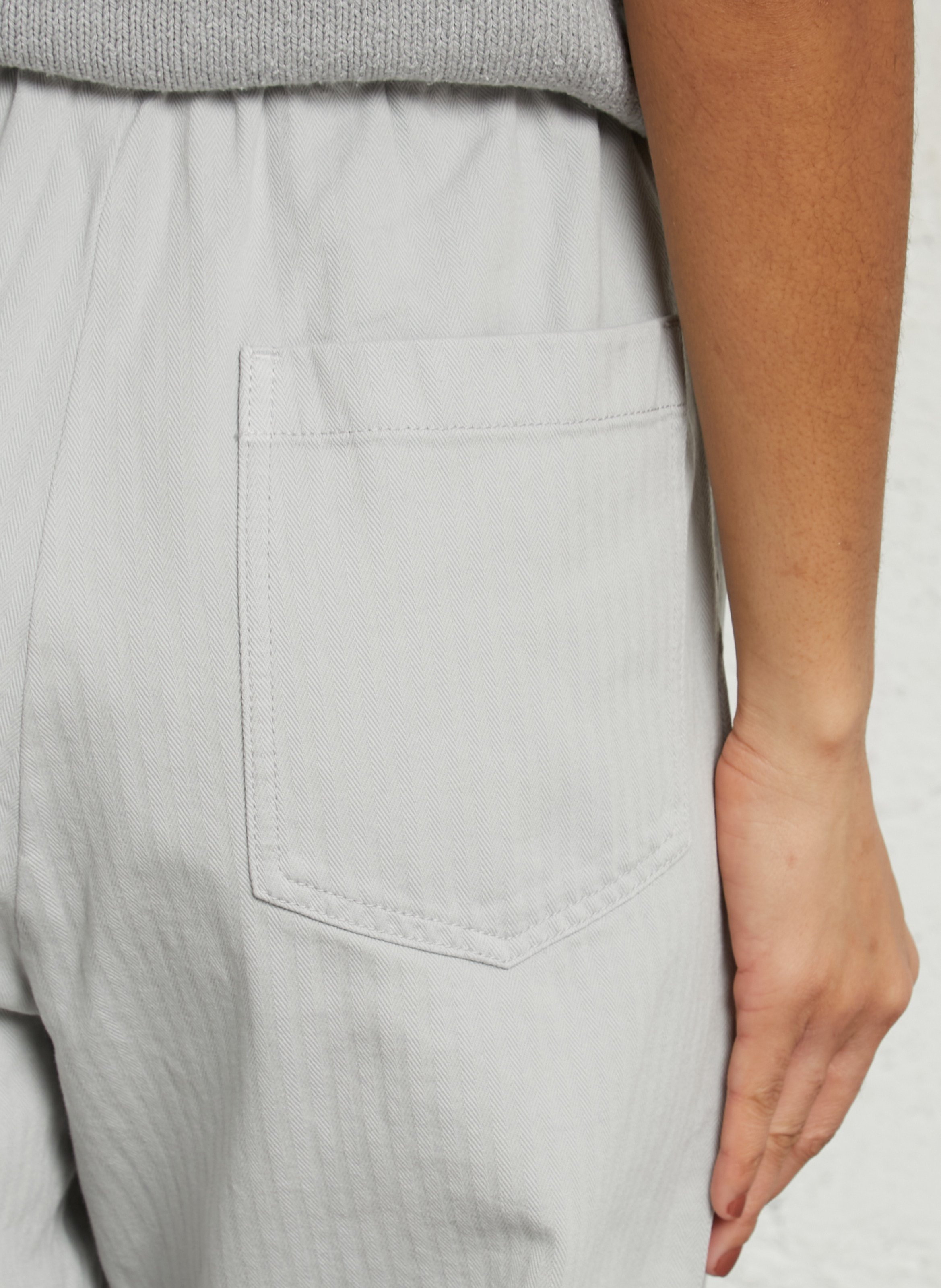 High-rise wide-leg cotton jeans MASSCOB Grey