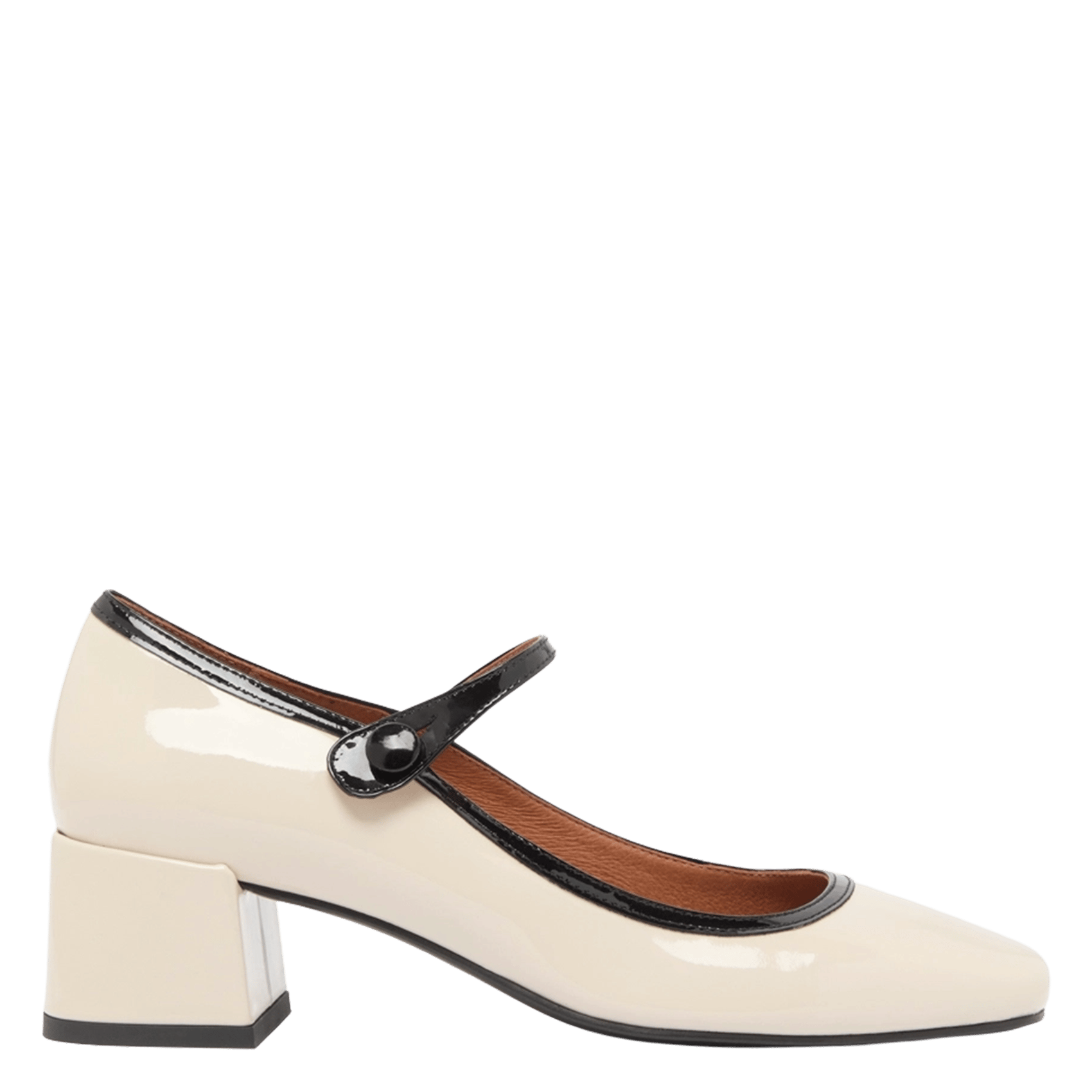 Escarpins en cuir vernis JONAK Beige