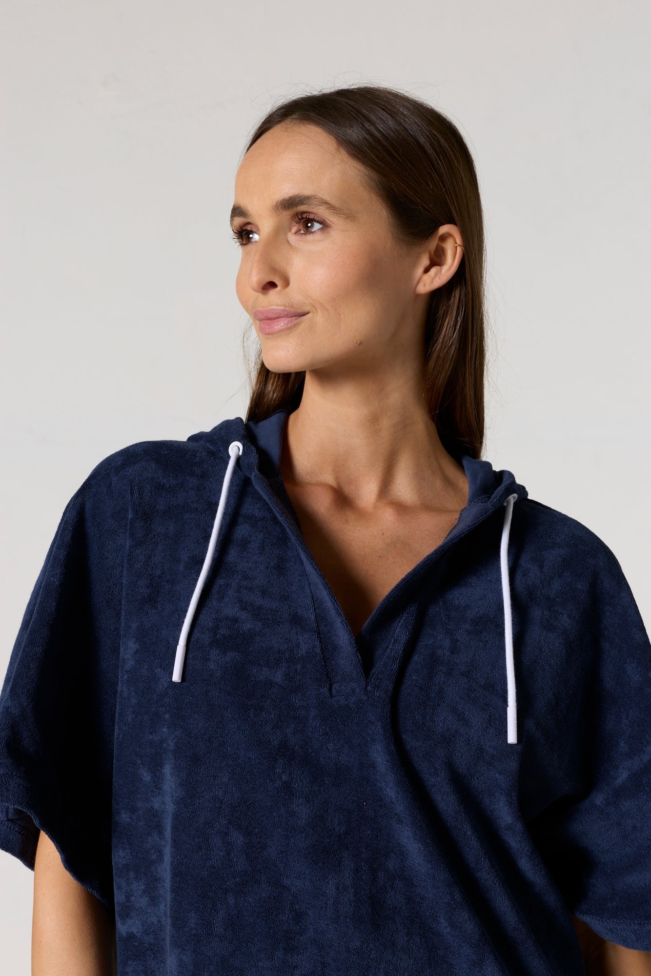 Robe éponge à capuche pearl JOTT Bleu