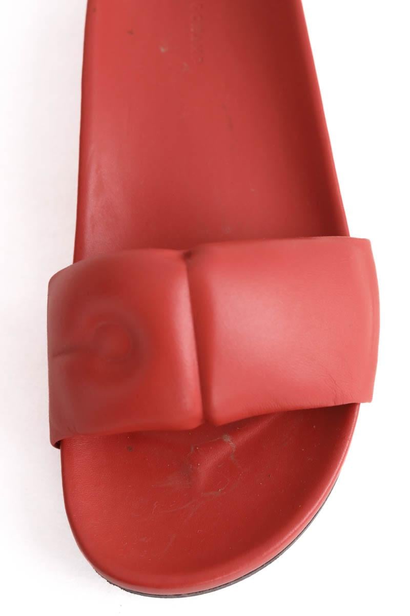 Faux leather sandals LONGCHAMP - Seconde Main Pink