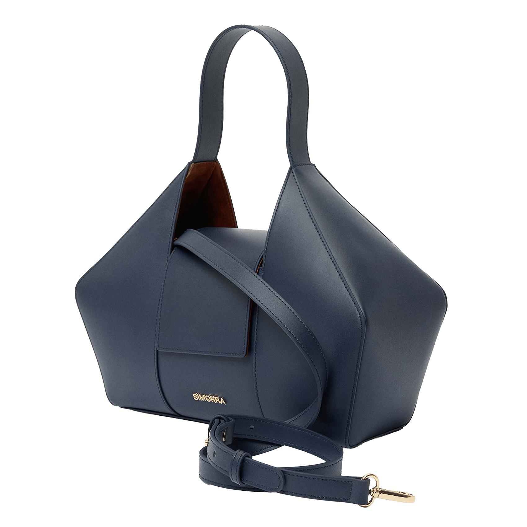 Sac cabas en cuir SIMORRA Bleu
