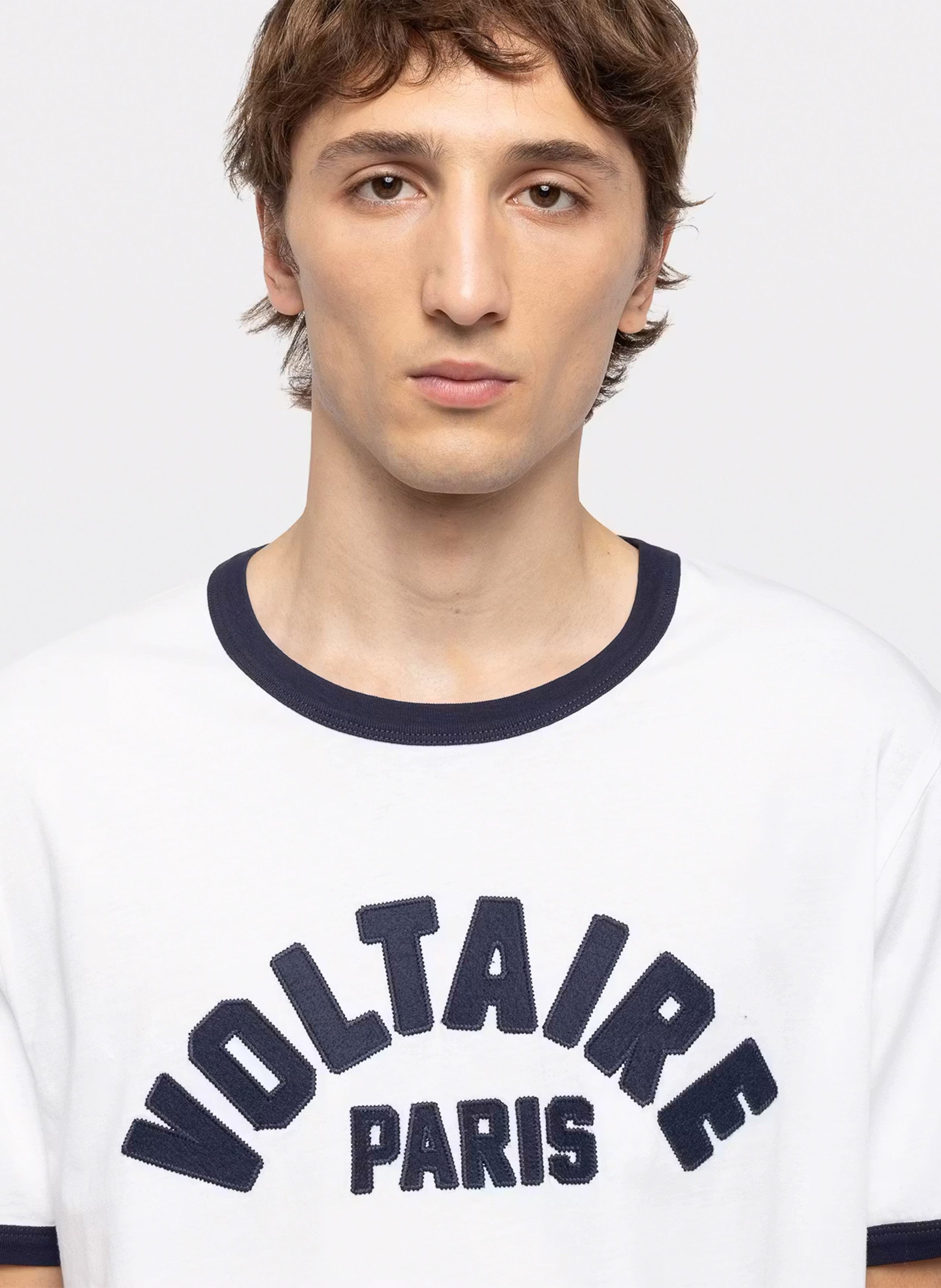 Tee-shirt droit à détail brodé ZADIG&VOLTAIRE Blanc