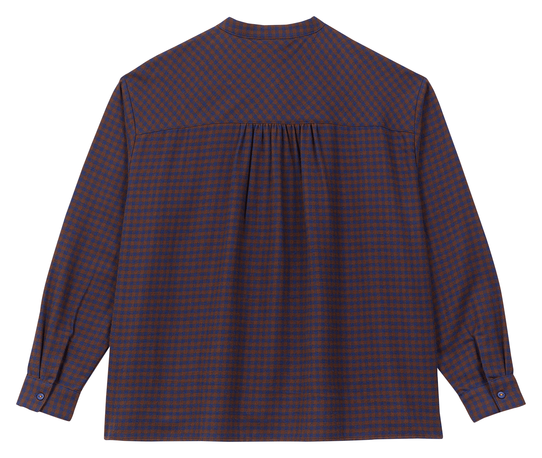 Ruime vichy blouse van biologisch katoen A.P Bruin