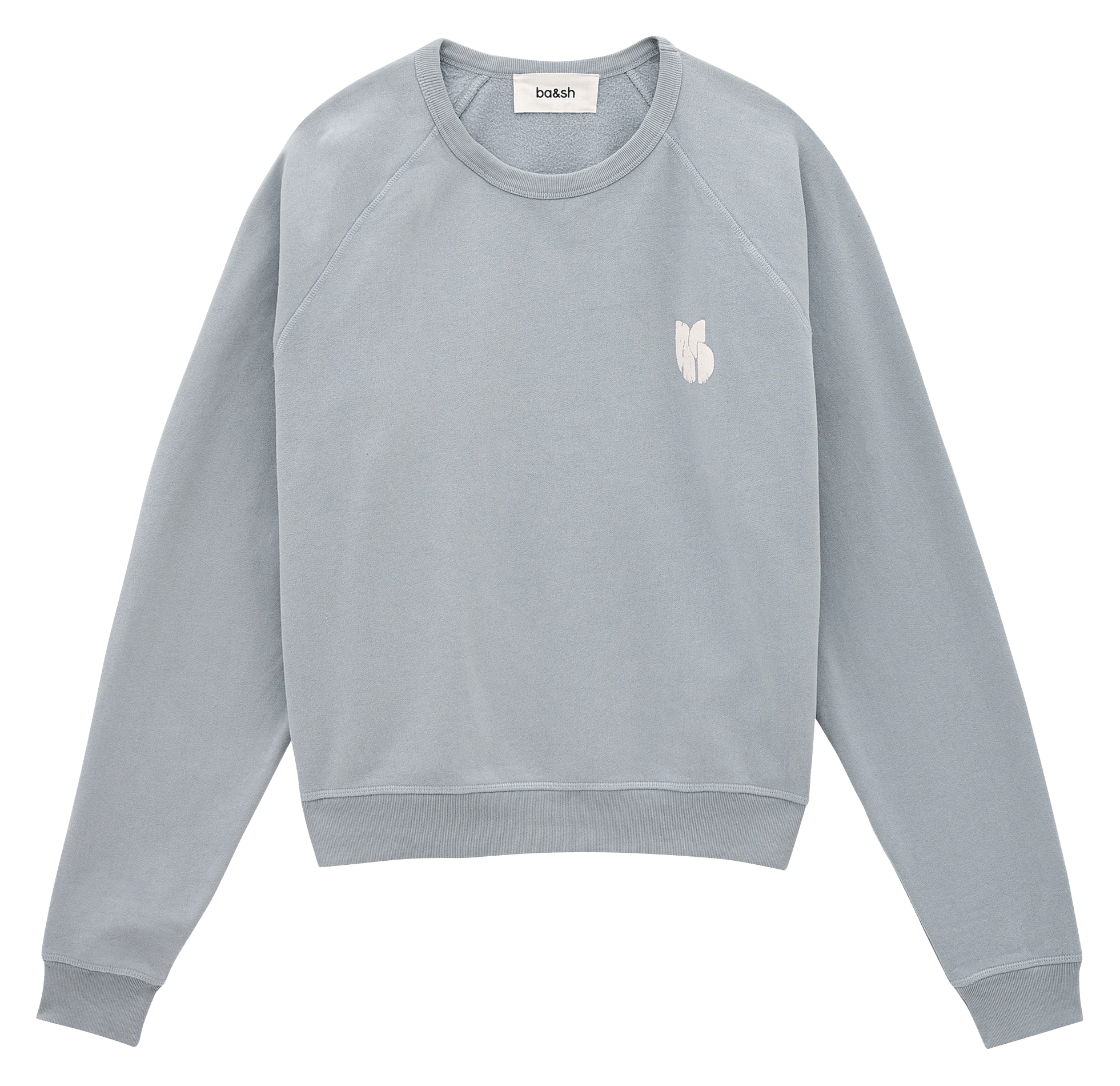 Weites Rundhals-Sweatshirt aus Baumwolle BA&SH Blau